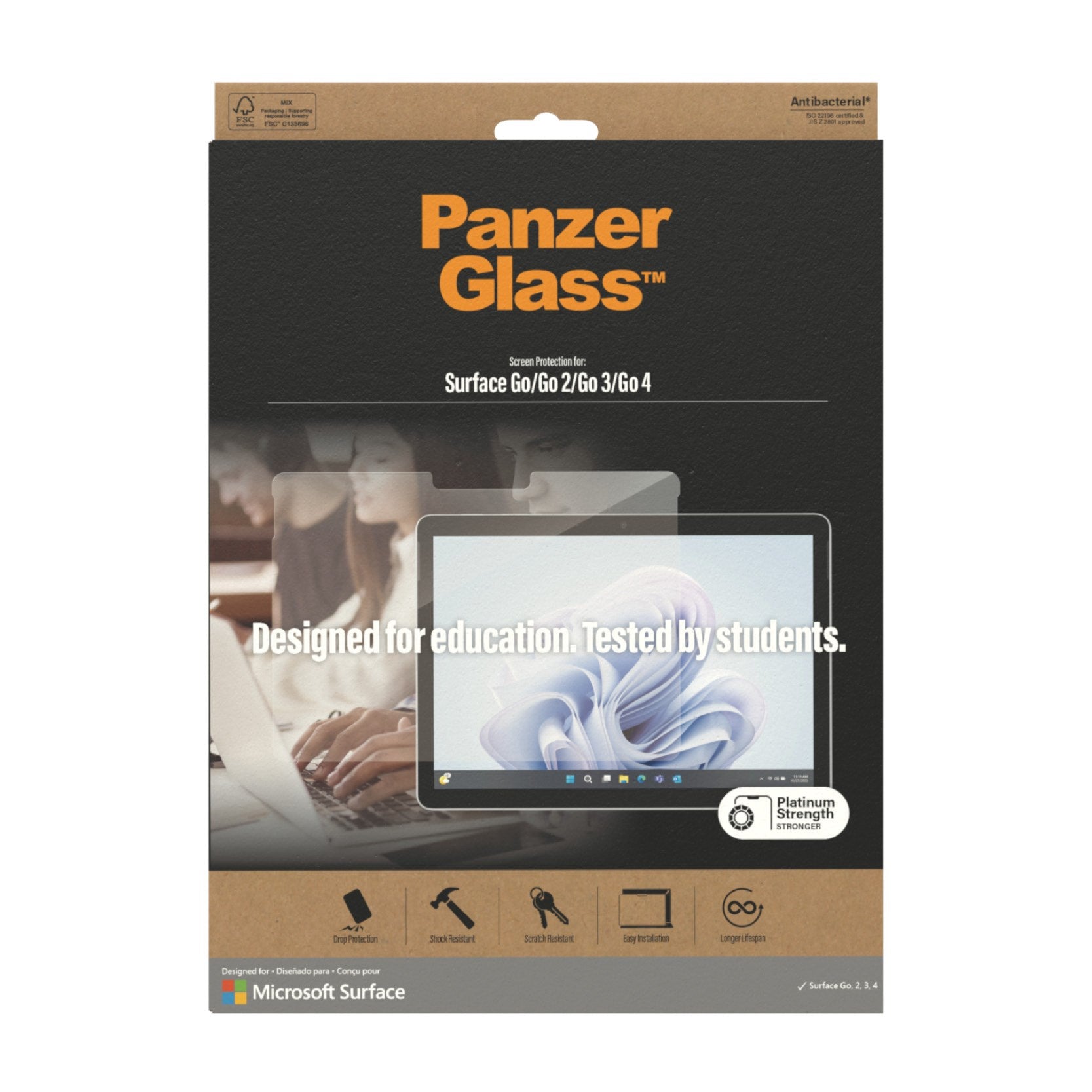 PanzerGlass® Skærmbeskyttelse Microsoft Surface Go 4 | Go 3 | Go 2 | Go
