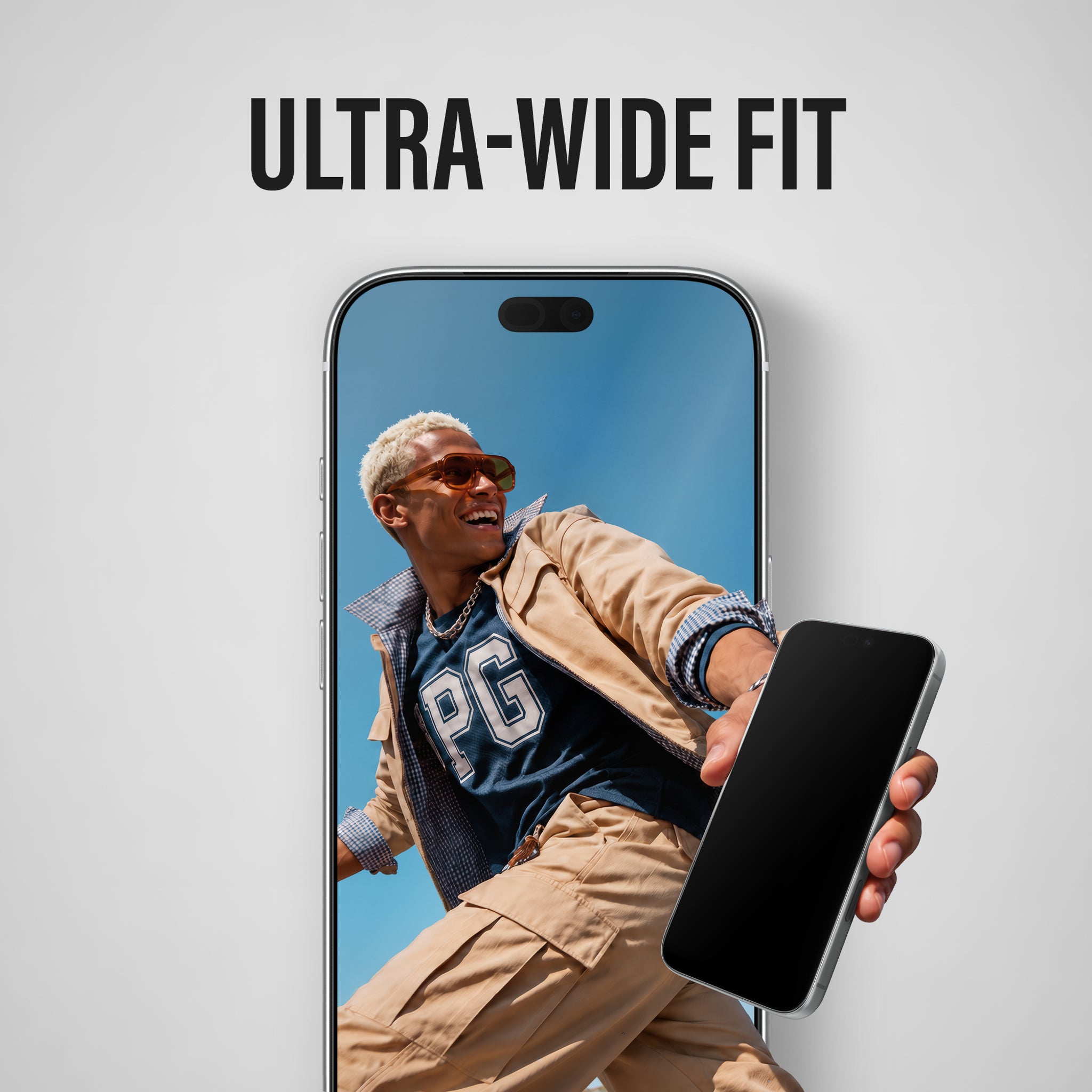 PanzerGlass® Skærmbeskyttelse iPhone 18 Pro Max | 17 Pro Max | Ultra-Wide Fit m. FASTFIT IN-A-BOX