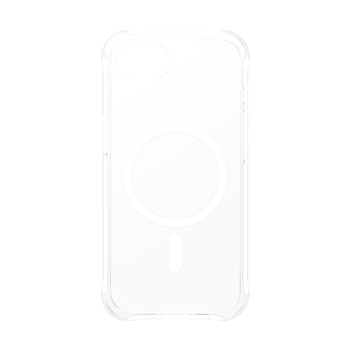 CARE™ by PanzerGlass® Samba Case Transparent m. Hvid Qi Compatible iPhone 17e | 16e