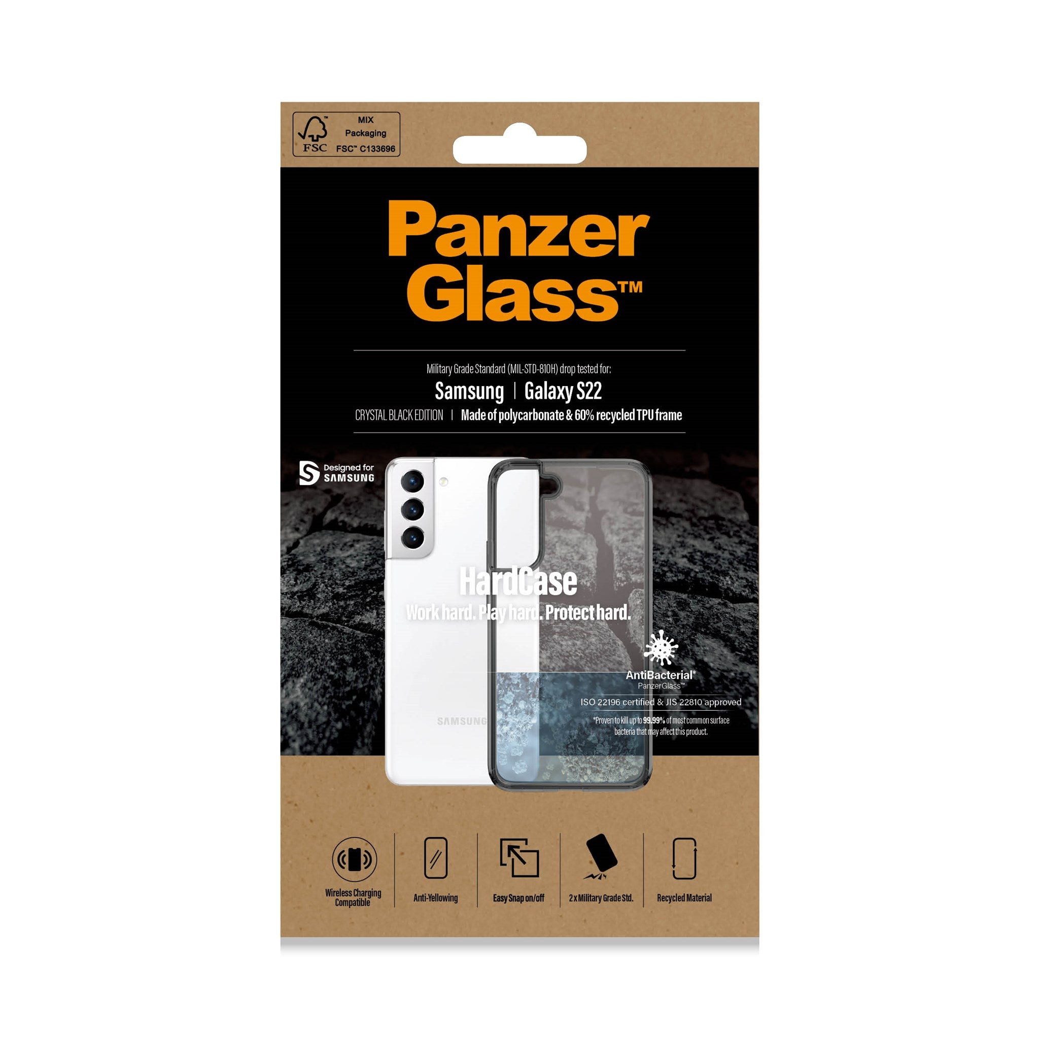 PanzerGlass® HardCase Samsung Galaxy S22 5G - Smokey Sort