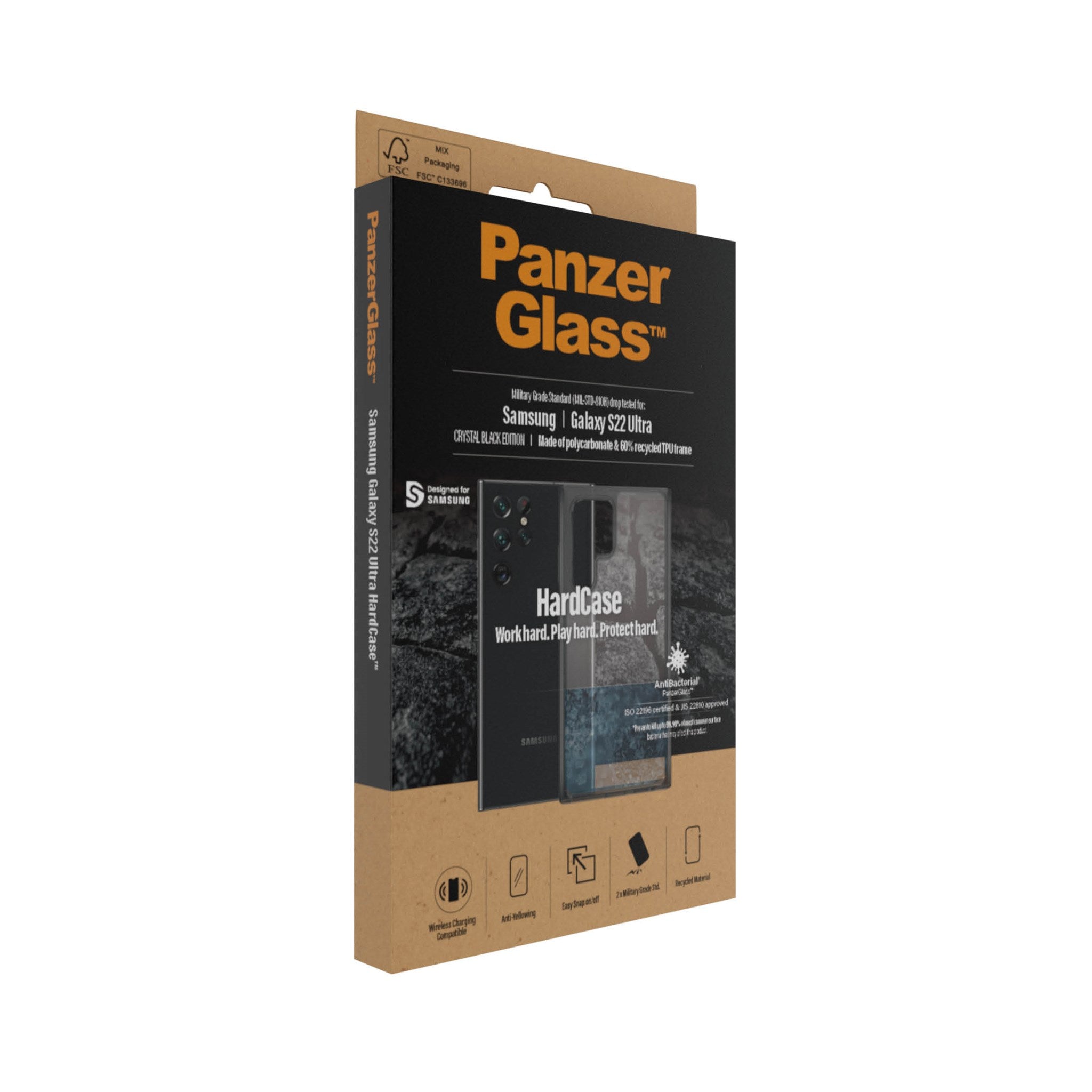 PanzerGlass® HardCase Samsung Galaxy S22 Ultra 5G - Smokey Sort