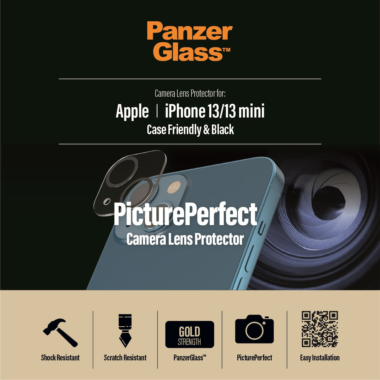 PanzerGlass® PicturePerfect Kameralinsebeskytter iPhone 13 | Mini