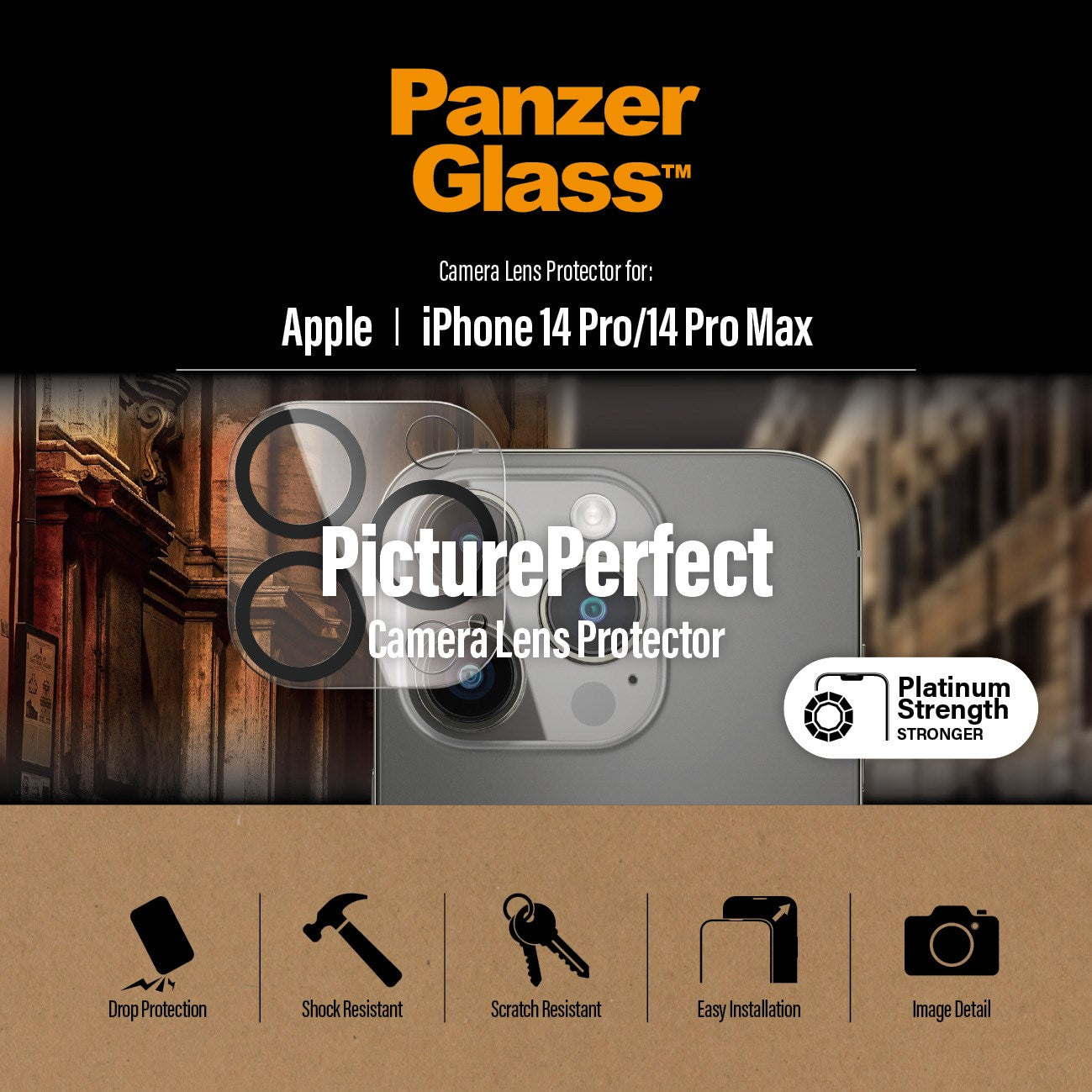 PanzerGlass® PicturePerfect Kameralinsebeskytter iPhone 14 Pro | 14 Pro Max