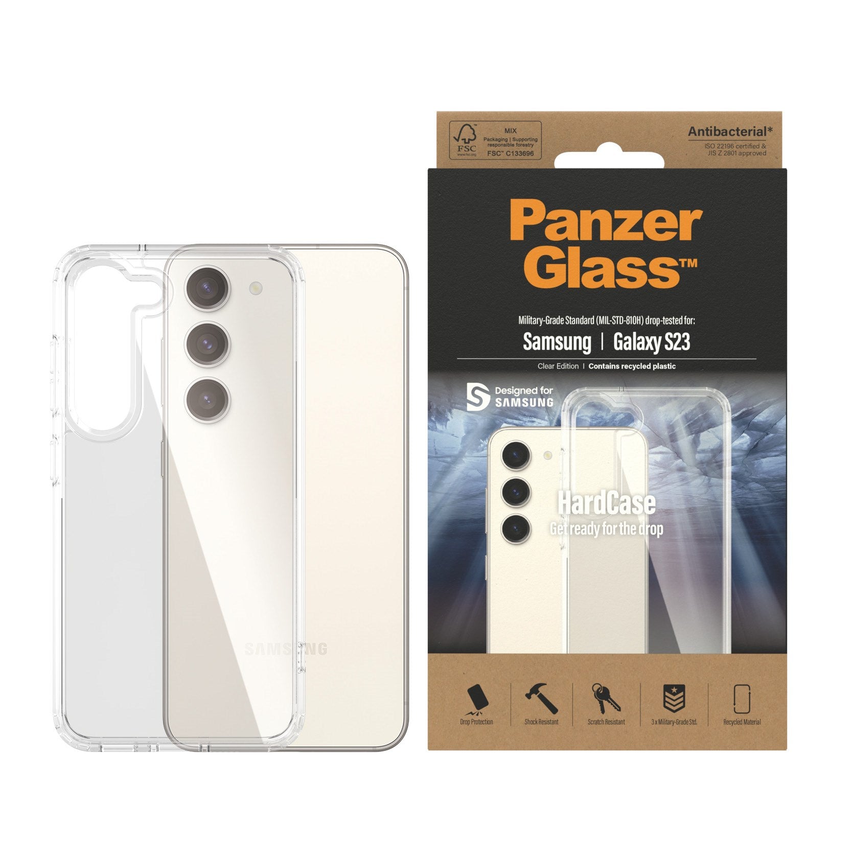 PanzerGlass® HardCase Transparent Samsung Galaxy S23