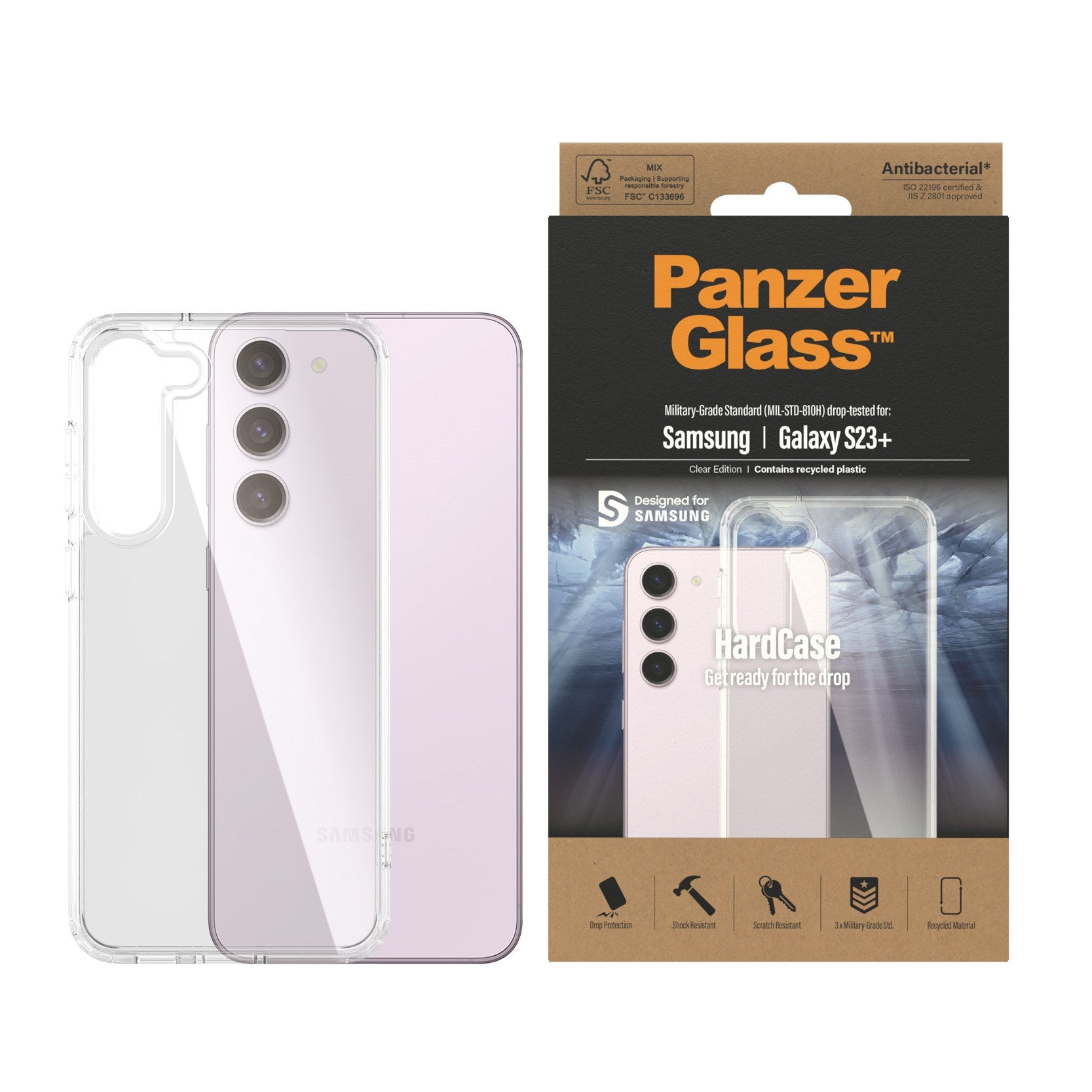 PanzerGlass® HardCase Transparent Samsung Galaxy S23+
