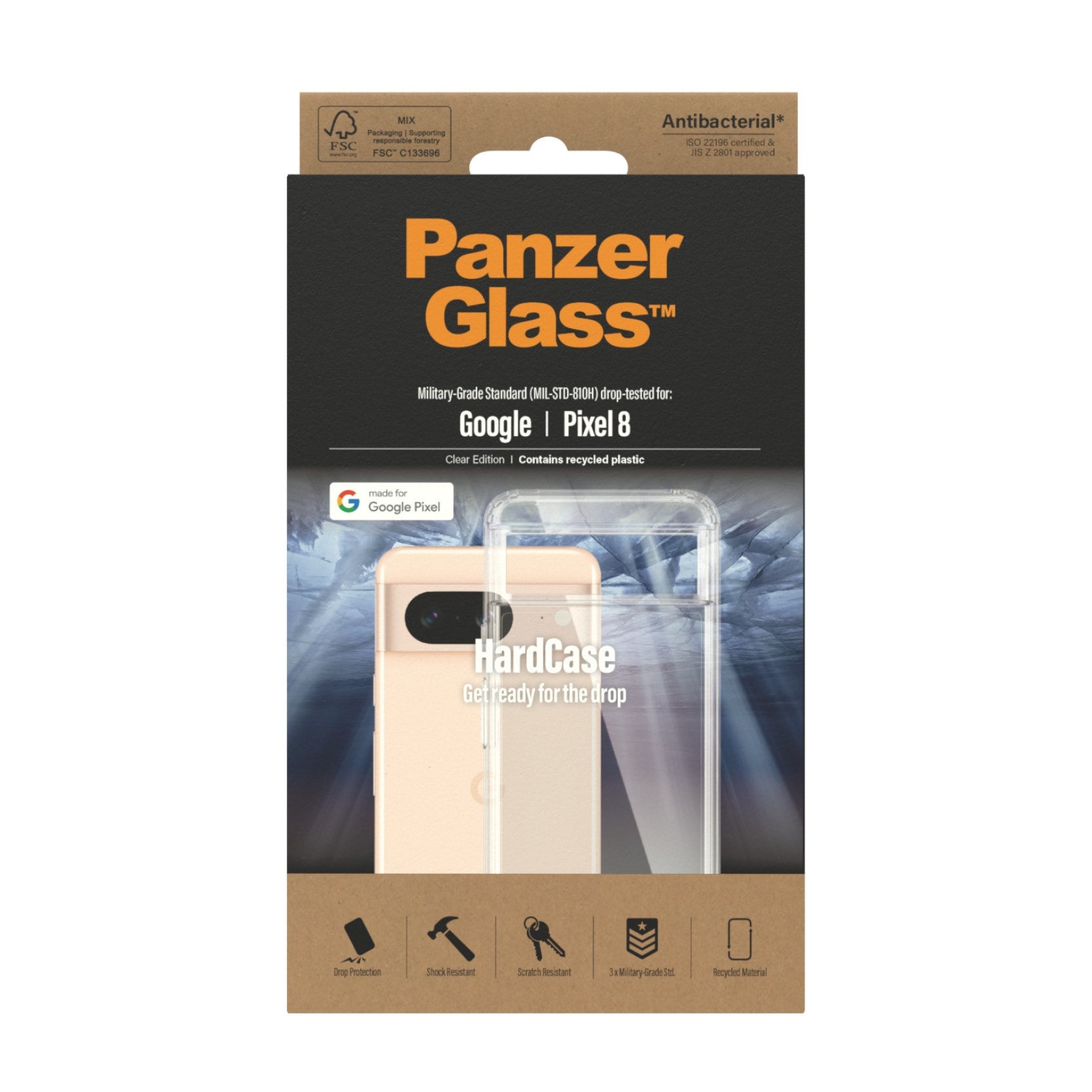 PanzerGlass® HardCase Transparent  Google Pixel 8
