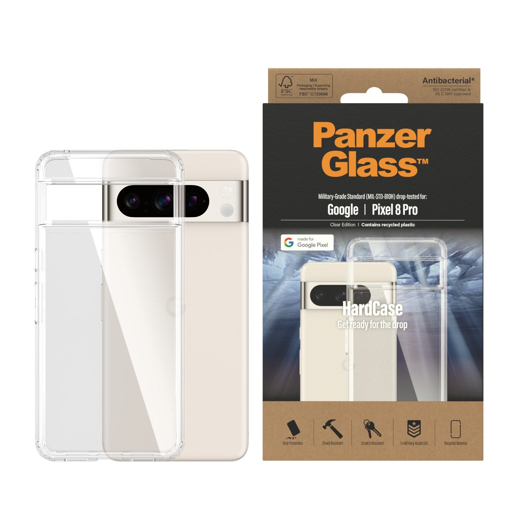 PanzerGlass® HardCase Transparent  Google Pixel 8 Pro