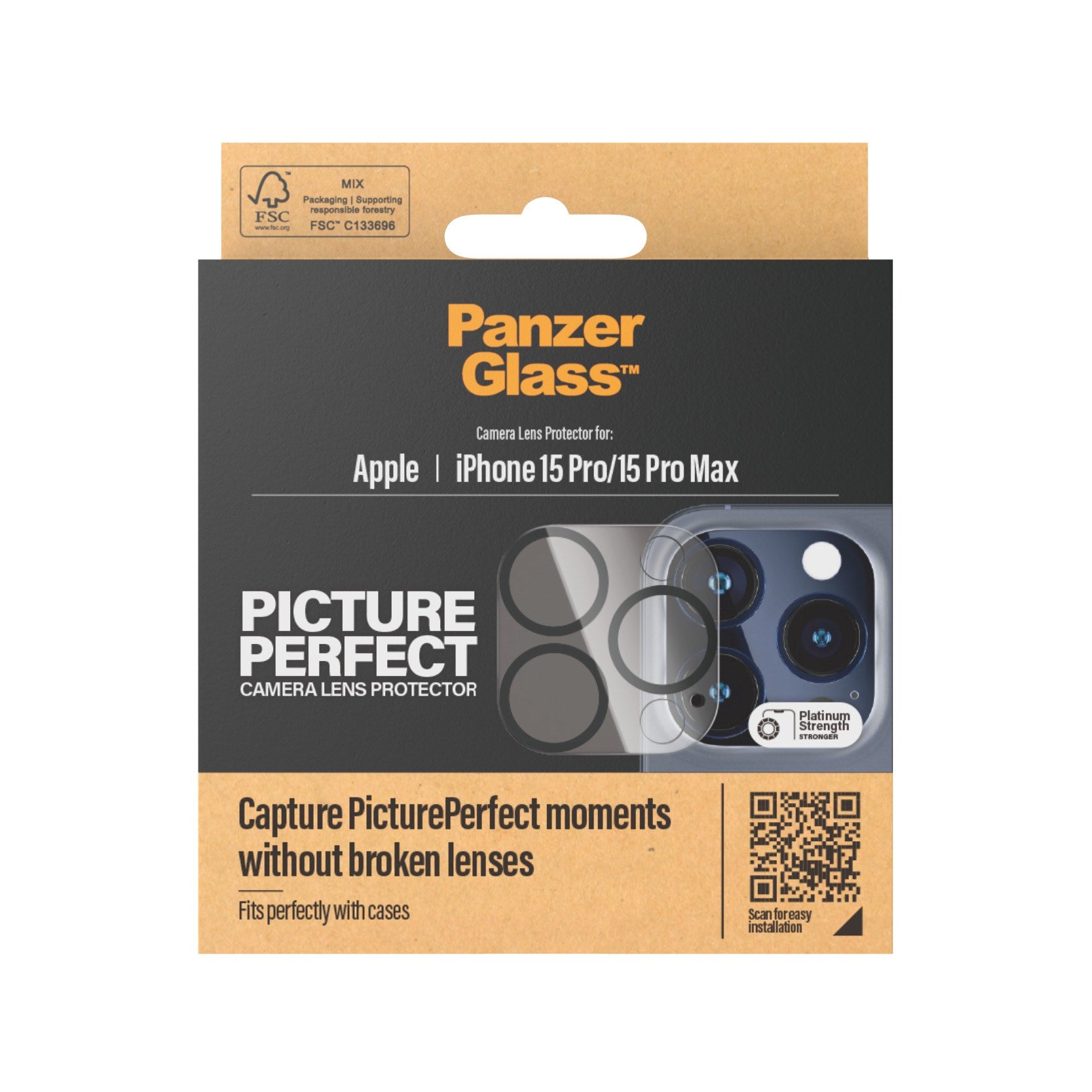 PanzerGlass® PicturePerfect Kameralinsebeskytter iPhone 15 Pro | 15 Pro Max