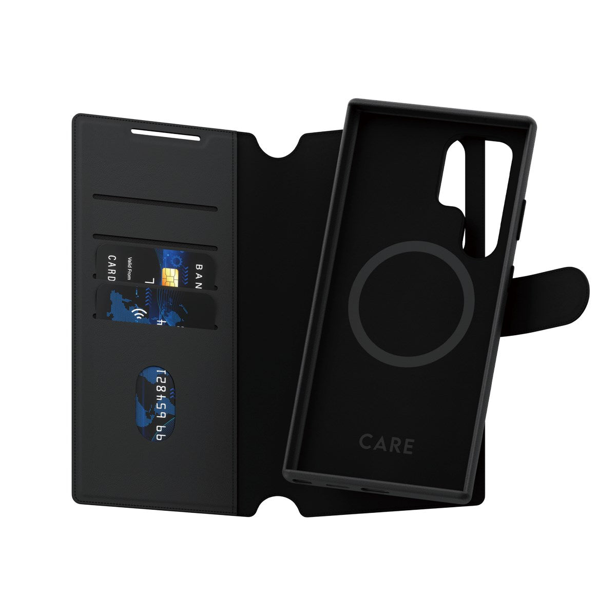 CARE by PanzerGlass® Tango Two-in-One Wallet Case m. Qi Compatible Samsung Galaxy S24 Ultra