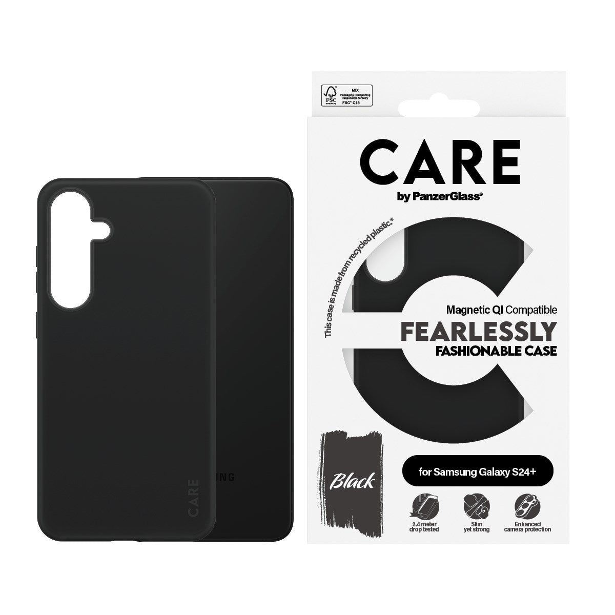 CARE by PanzerGlass® Case Sort m. Qi Compatible Samsung Galaxy S24+