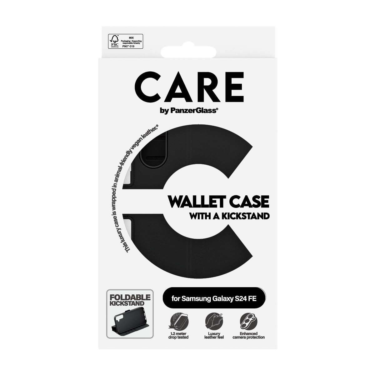 CARE™ by PanzerGlass® Wallet Case m. Kickstand Samsung Galaxy S24 FE 5G