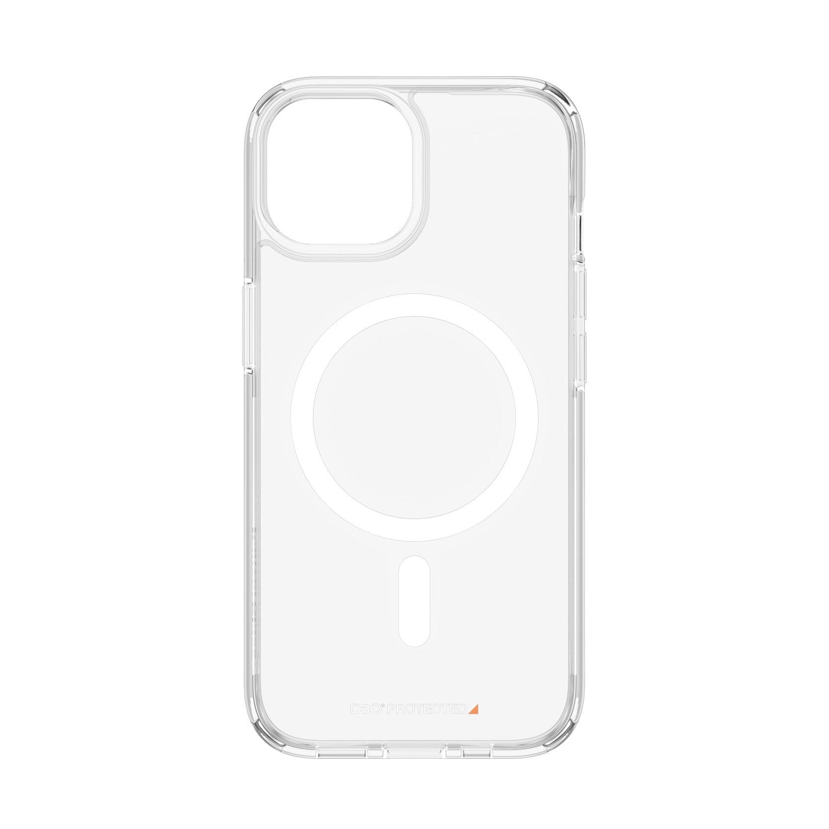 PanzerGlass® HardCase Transparent m. Hvid MagSafe & D3O® iPhone 15