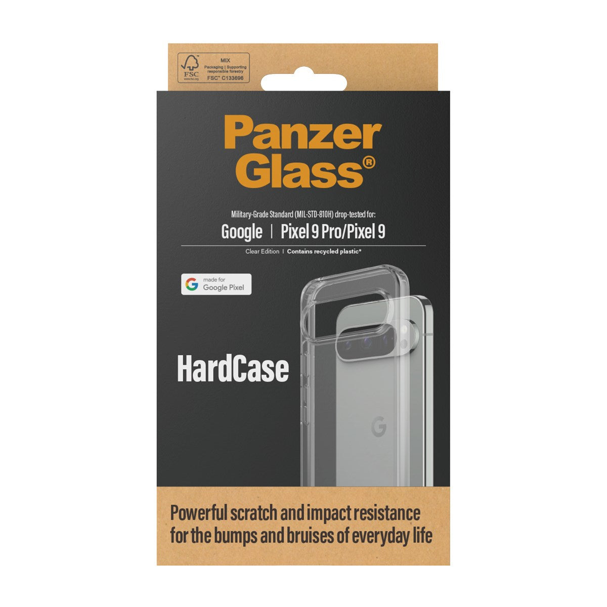 PanzerGlass® HardCase Transparent Google Pixel 9 Pro 5G | 9 5G