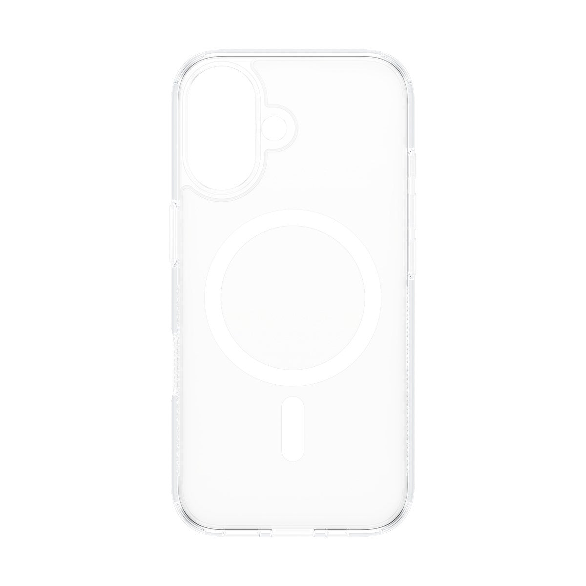 PanzerGlass® HardCase Transparent m. Hvid MagSafe iPhone 16
