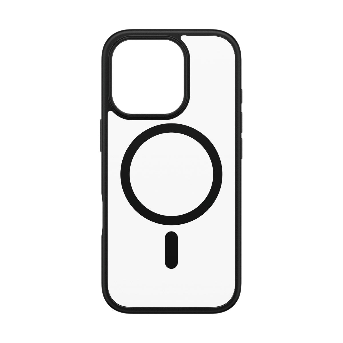 PanzerGlass® HardCase Transparent m. Sort MagSafe & Ramme iPhone 16 Pro