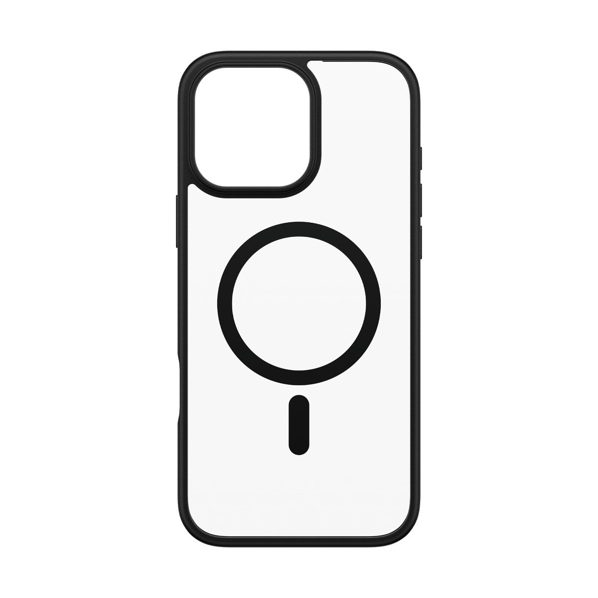 PanzerGlass® HardCase Transparent m. Sort MagSafe & Ramme iPhone 16 Pro Max