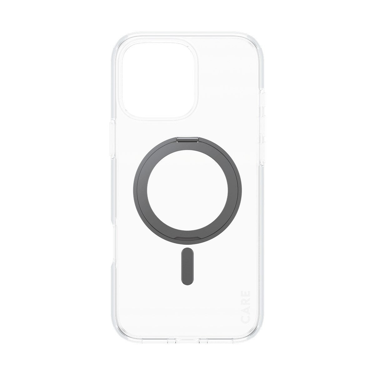 CARE by PanzerGlass® Case Transparent m. Sort Kickstand & MagSafe iPhone 16 Pro Max