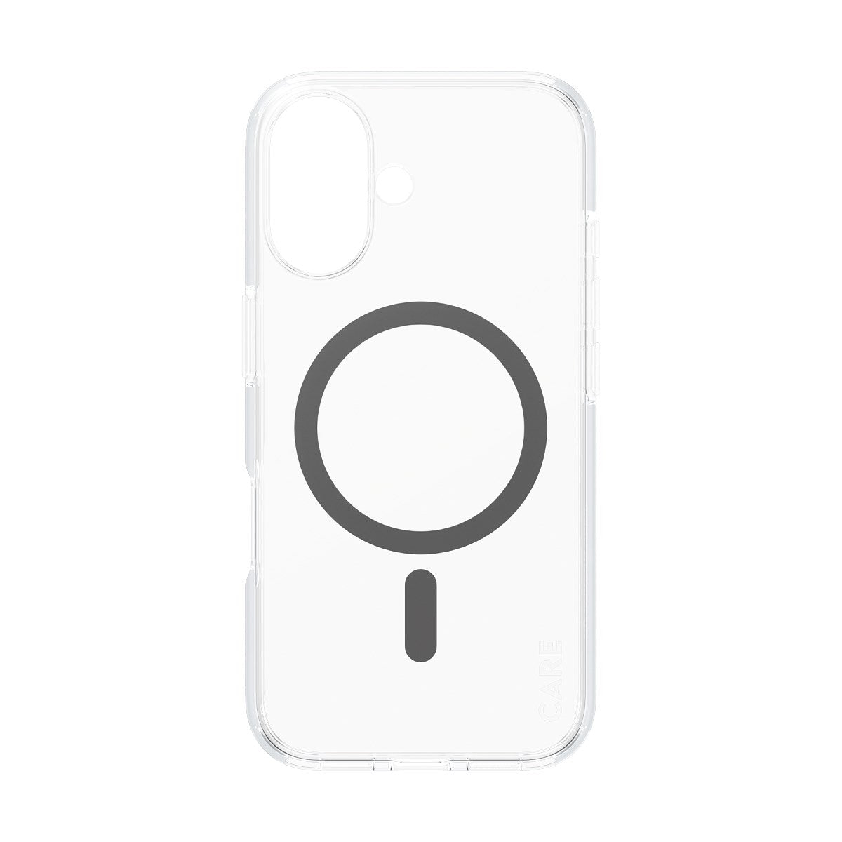 CARE by PanzerGlass® Urban Combat Case Transparent m. Sort MagSafe iPhone 16