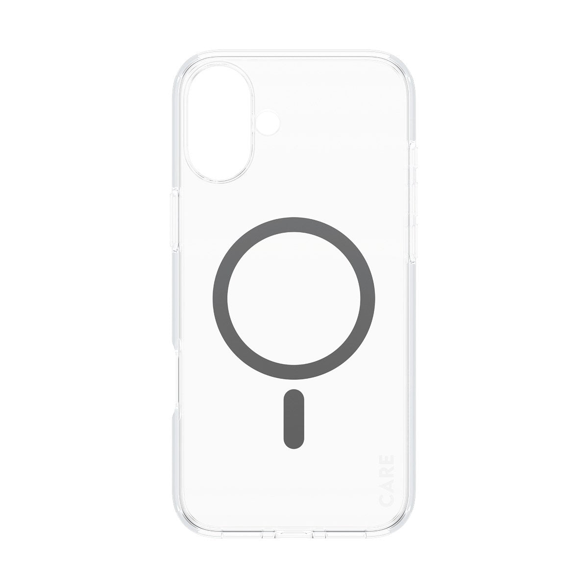 CARE by PanzerGlass® Urban Combat Case Transparent m. Sort MagSafe iPhone 16 Plus