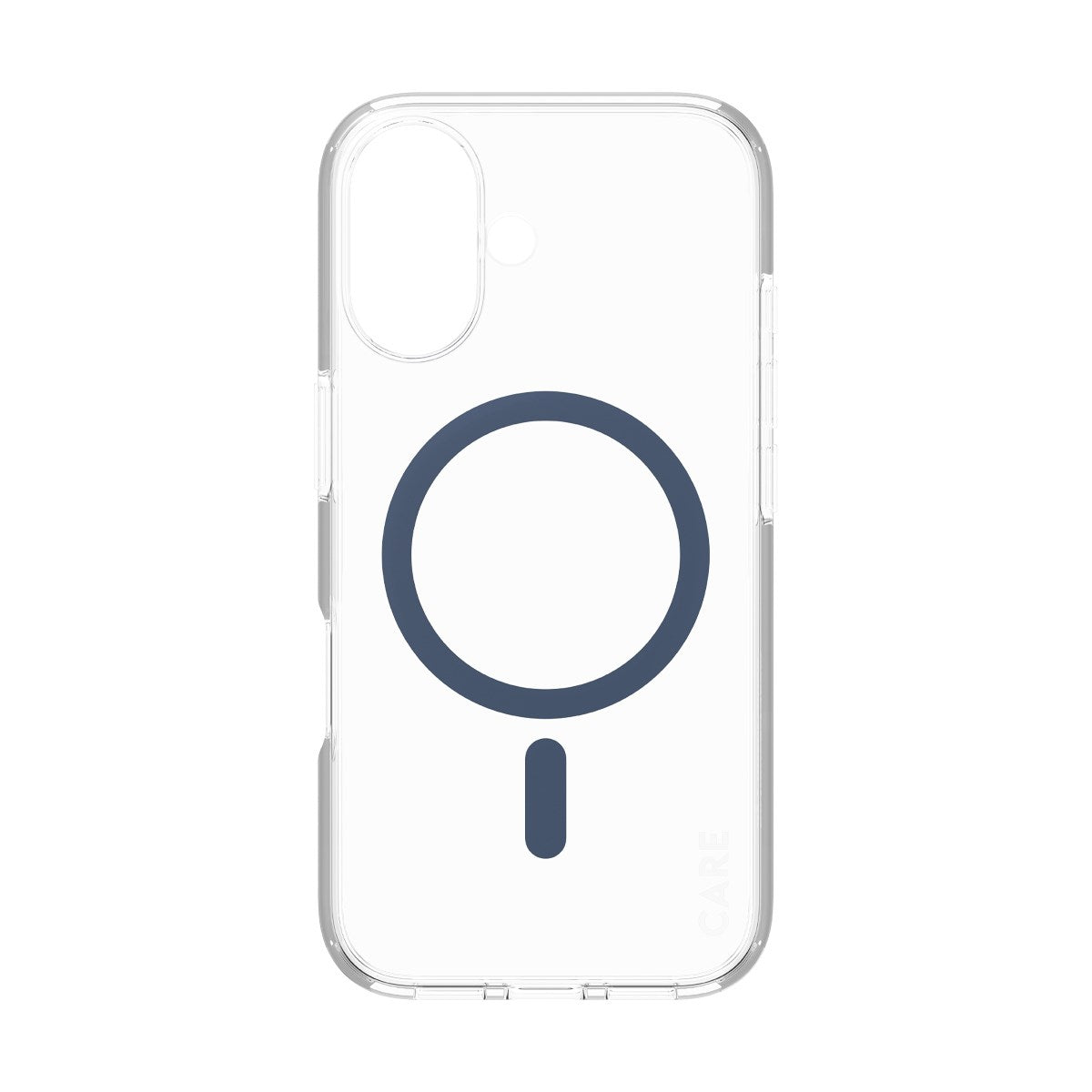 CARE by PanzerGlass® Urban Combat Case Transparent m. Blå MagSafe iPhone 16