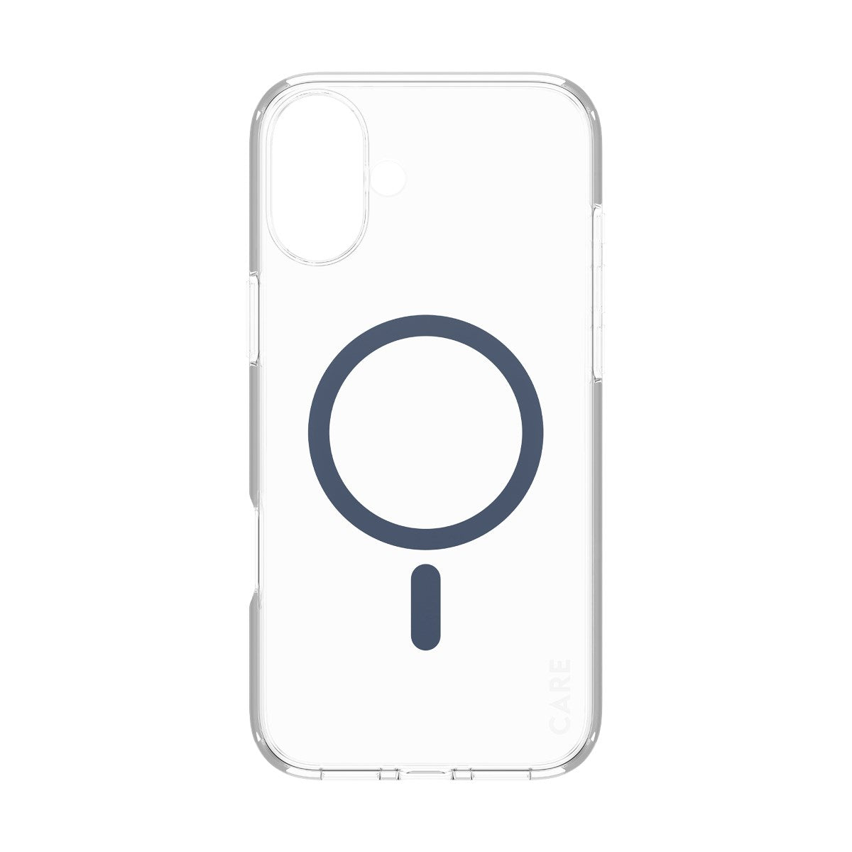 CARE by PanzerGlass® Urban Combat Case Transparent m. Blå MagSafe iPhone 16 Plus