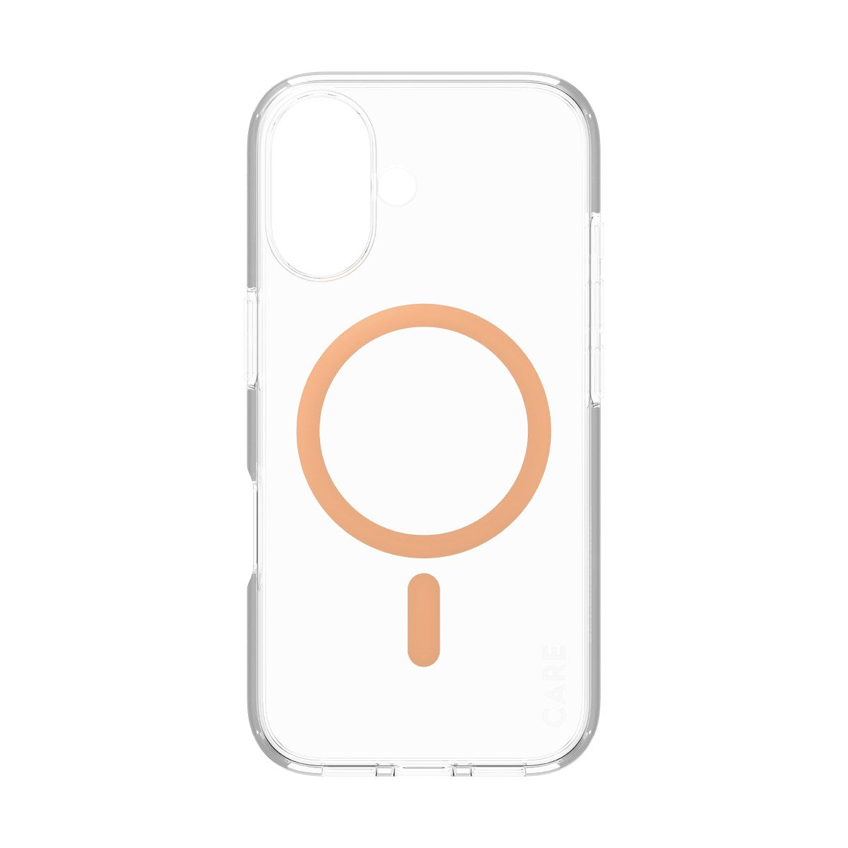 CARE by PanzerGlass® Urban Combat Case Transparent m. Peachy MagSafe iPhone 16