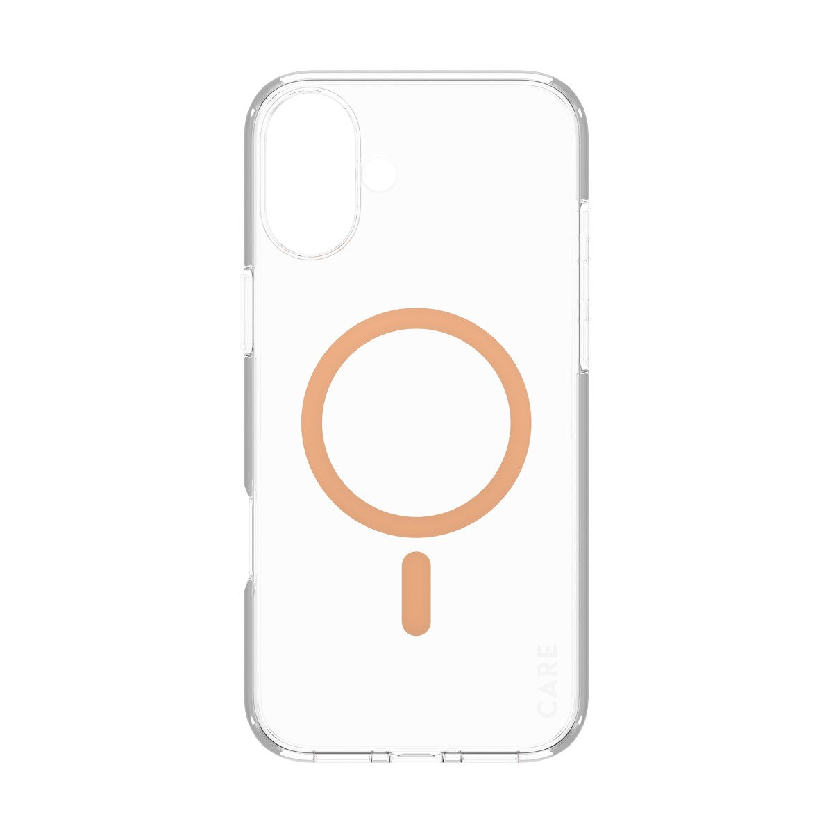 CARE by PanzerGlass® Urban Combat Case Transparent m. Peachy MagSafe iPhone 16 Plus