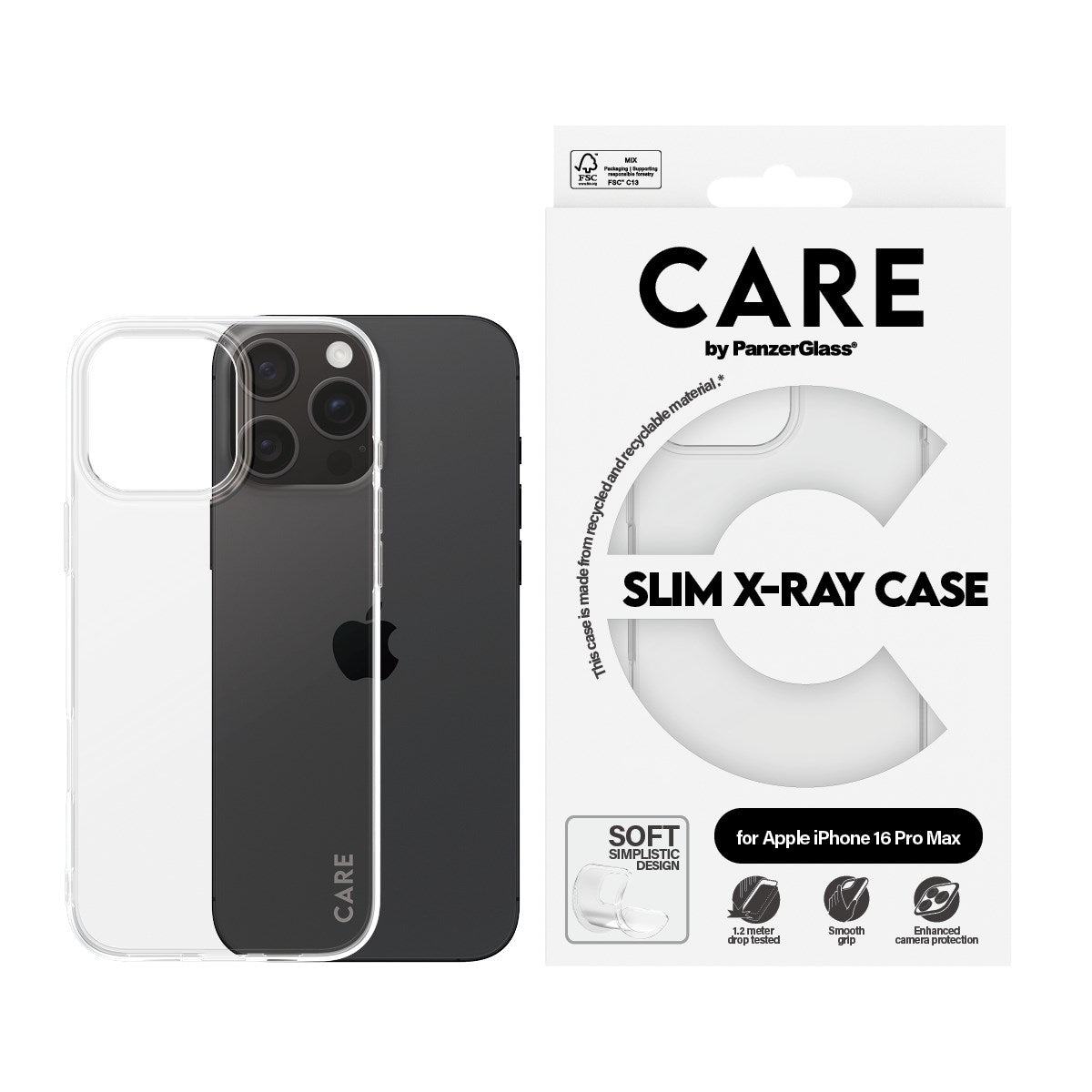 CARE by PanzerGlass® X-Ray Case iPhone 16 Pro Max