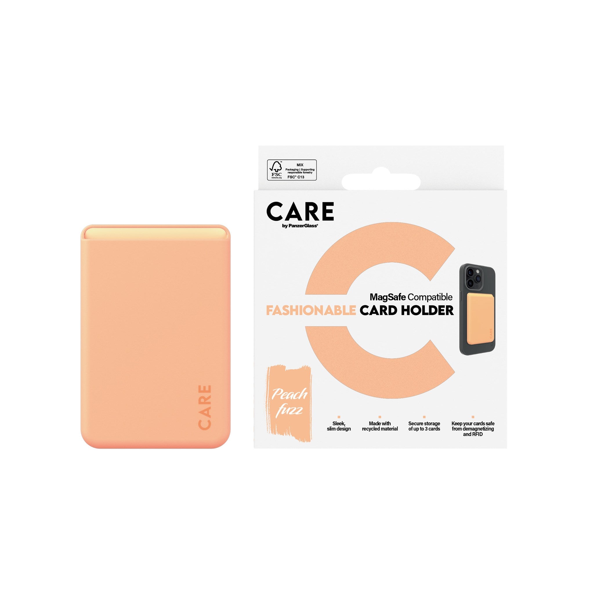 CARE by PanzerGlass® Kortholder Peachy iPhone