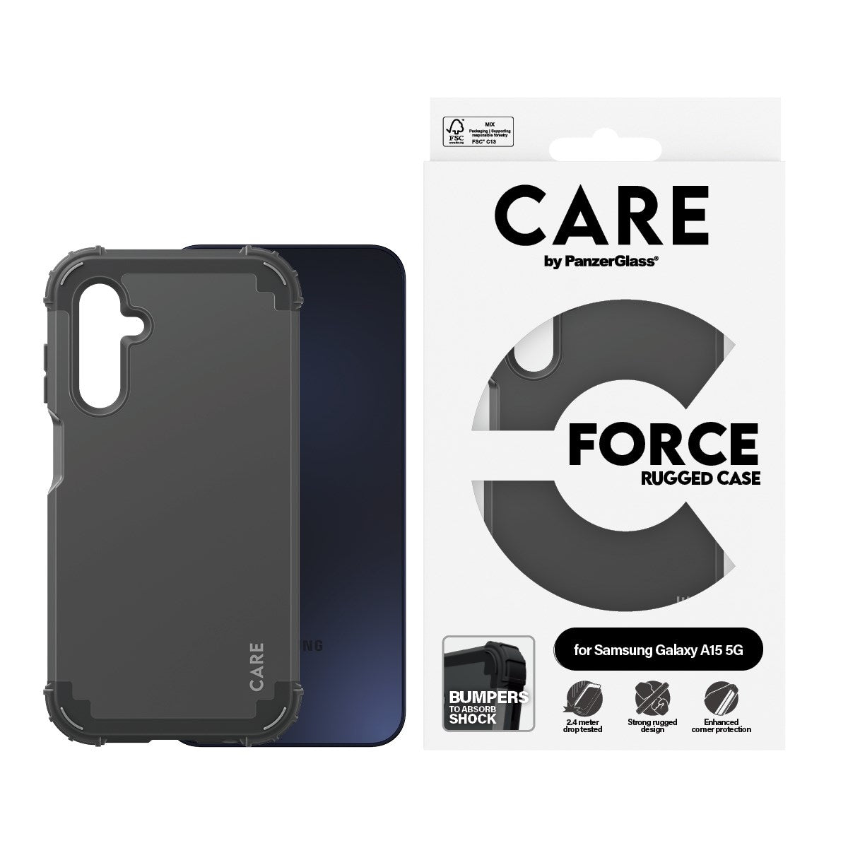 CARE by PanzerGlass® Case Sort FORCE Samsung Galaxy A15 5G