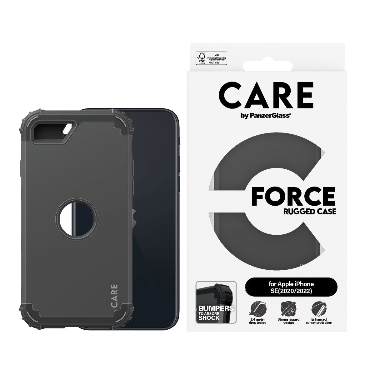 CARE™ by PanzerGlass® Case Sort FORCE iPhone SE (2020, 2022)