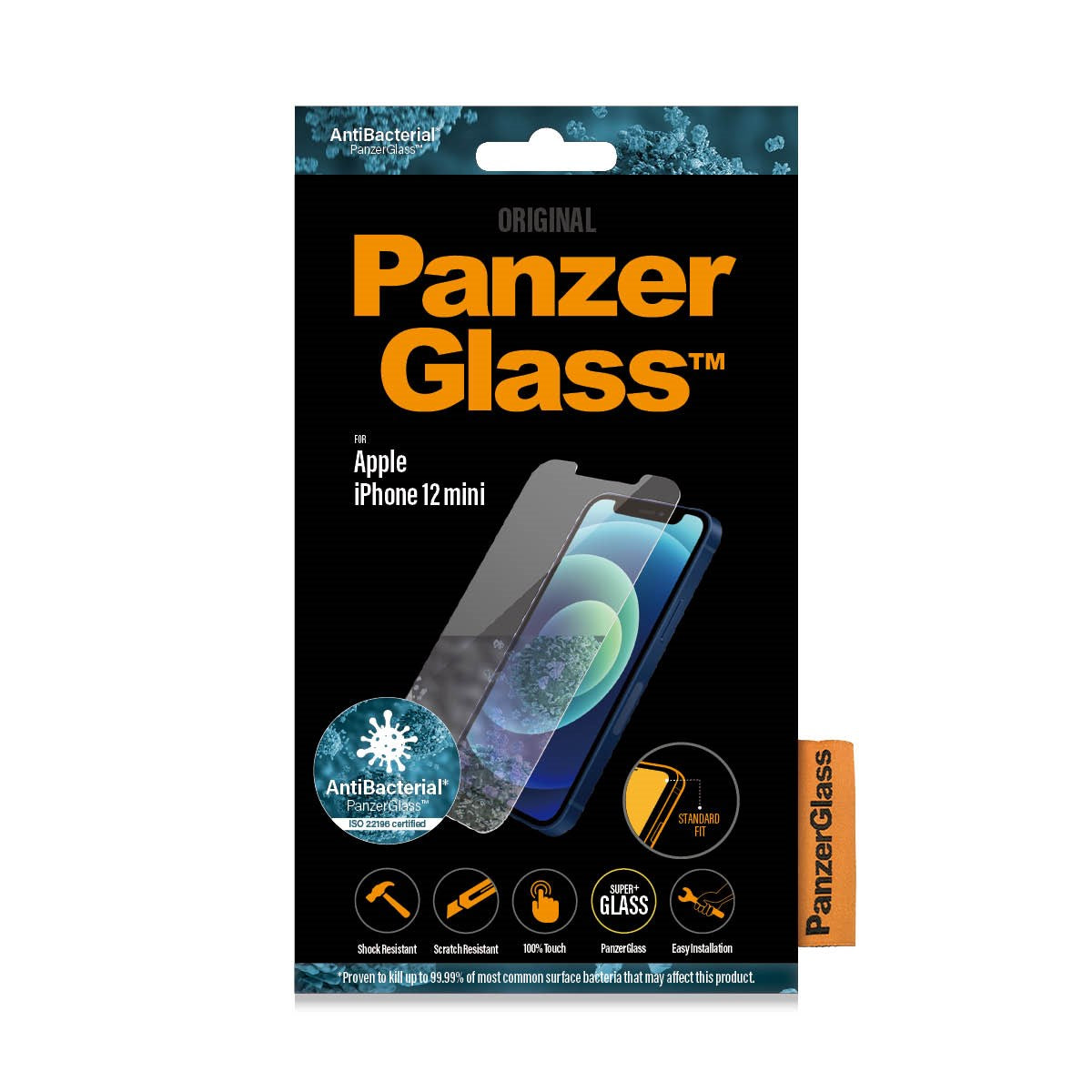 PanzerGlass® Skærmbeskyttelse iPhone 12 Mini | Standard Fit