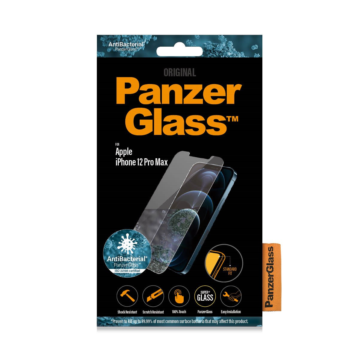 PanzerGlass® Skærmbeskyttelse iPhone 12 Pro Max | Standard Fit