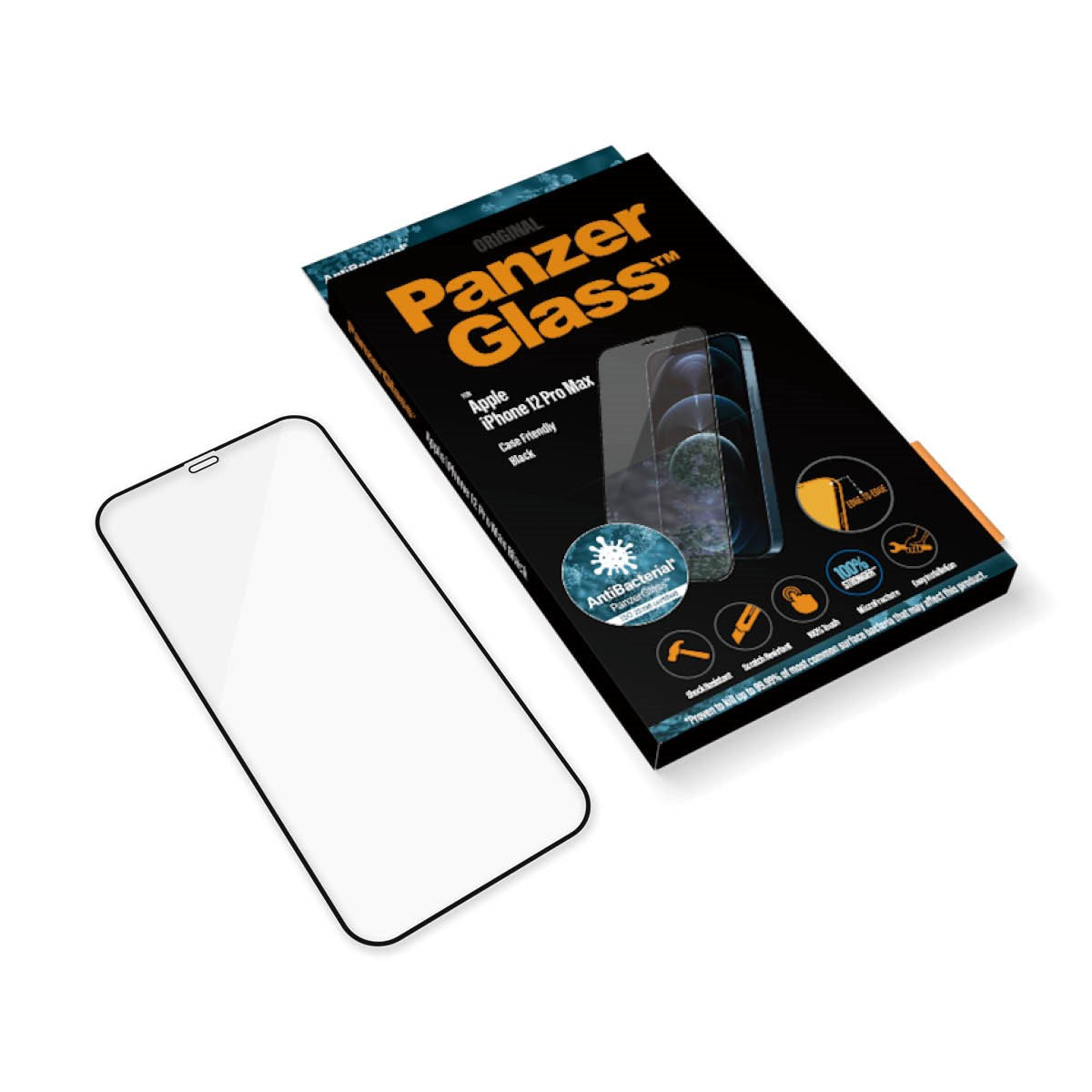 PanzerGlass® Skærmbeskyttelse iPhone 12 Pro Max | Edge-to-Edge