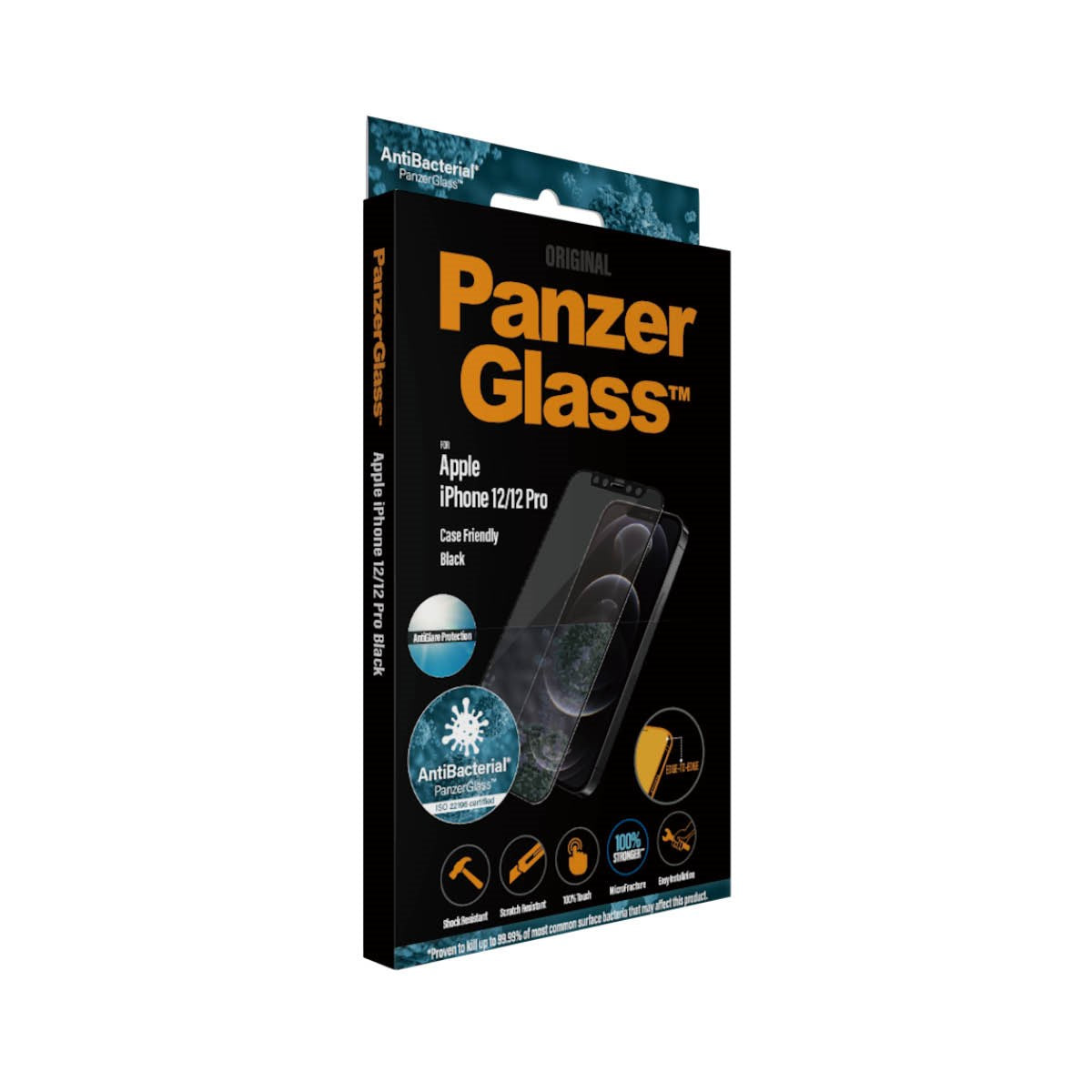 PanzerGlass® Anti-glare Skærmbeskyttelse iPhone 12 | 12 Pro | Edge-to-Edge
