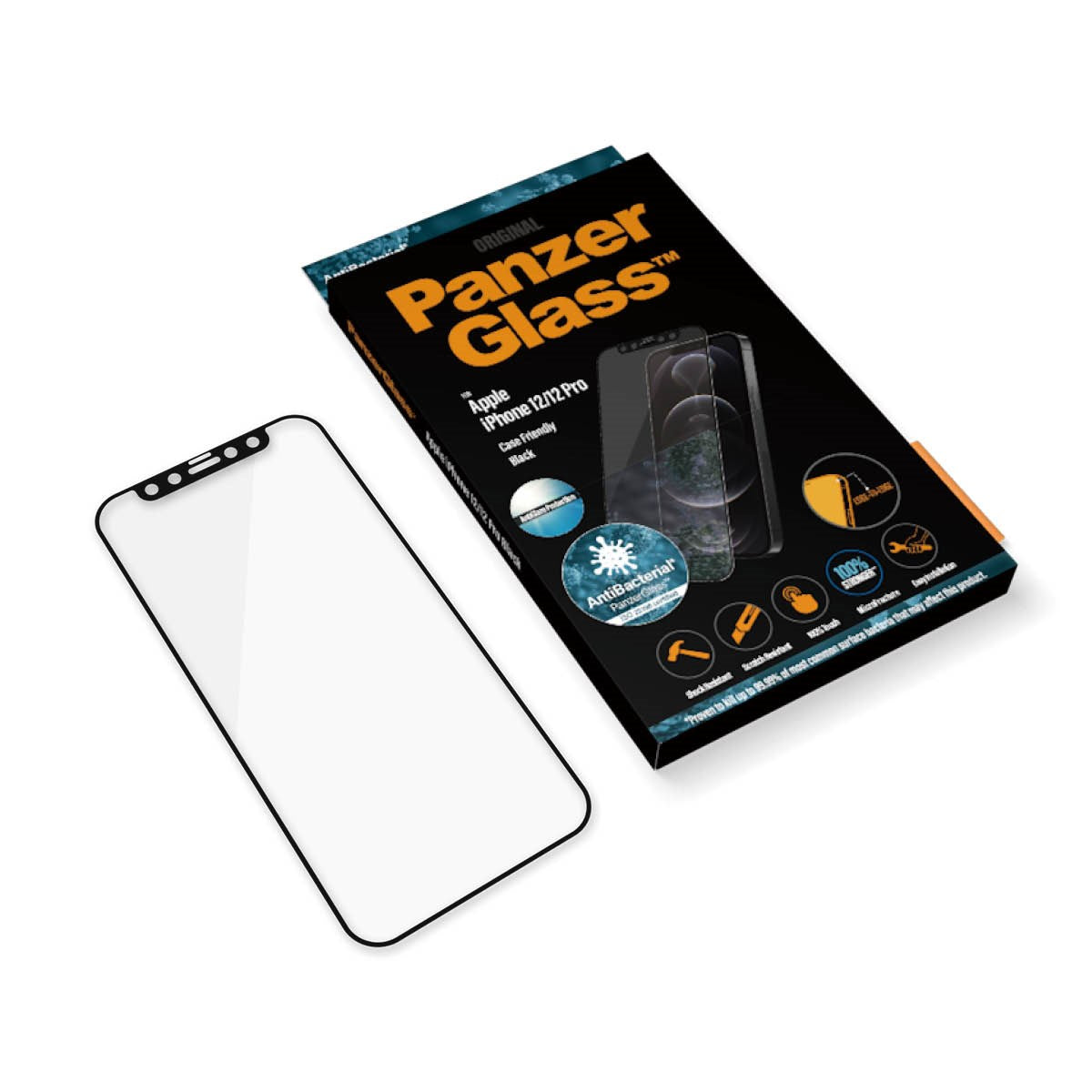 PanzerGlass® Anti-glare Skærmbeskyttelse iPhone 12 | 12 Pro | Edge-to-Edge