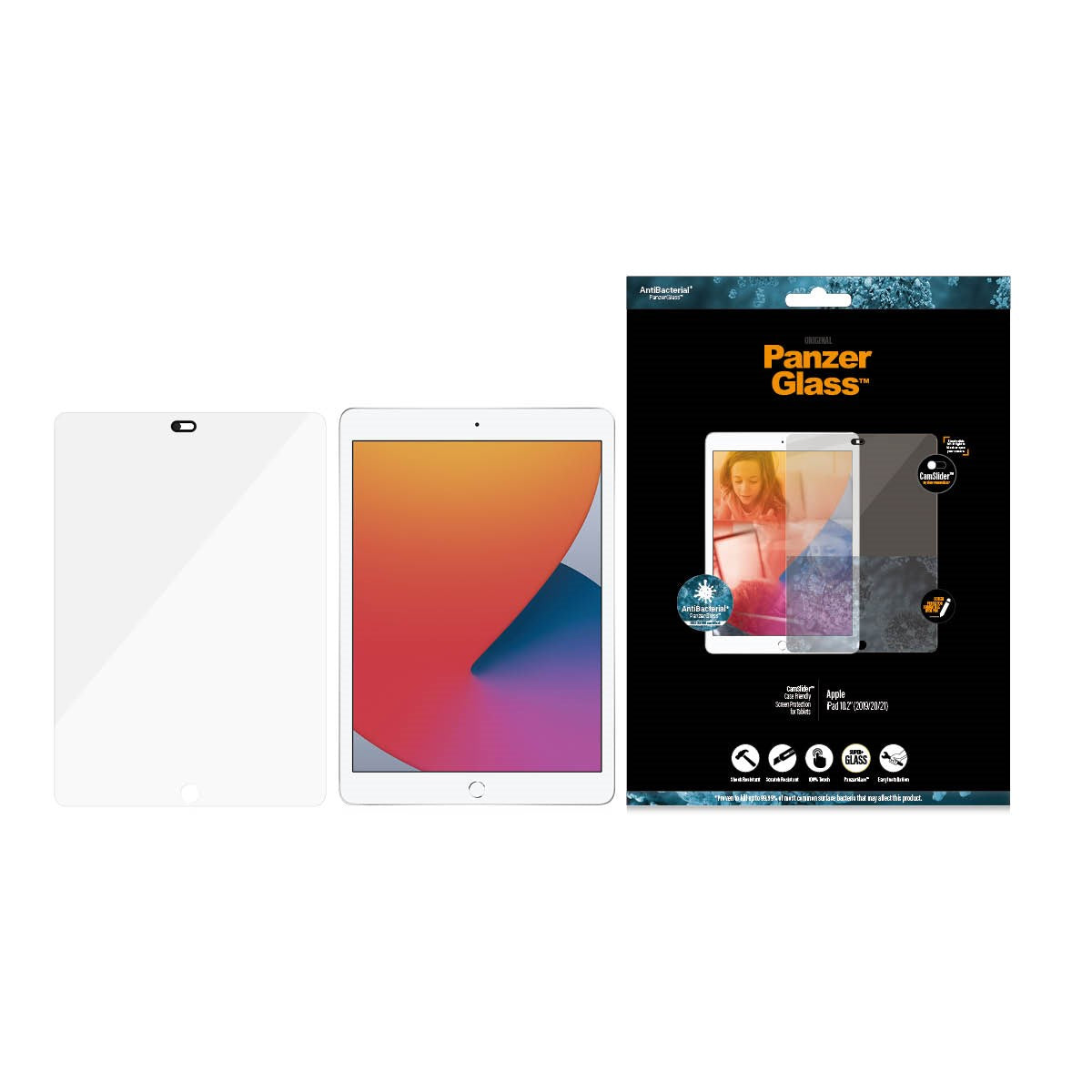 PanzerGlass® CamSlider® Skærmbeskyttelse iPad 10.2″ (2019-2021)