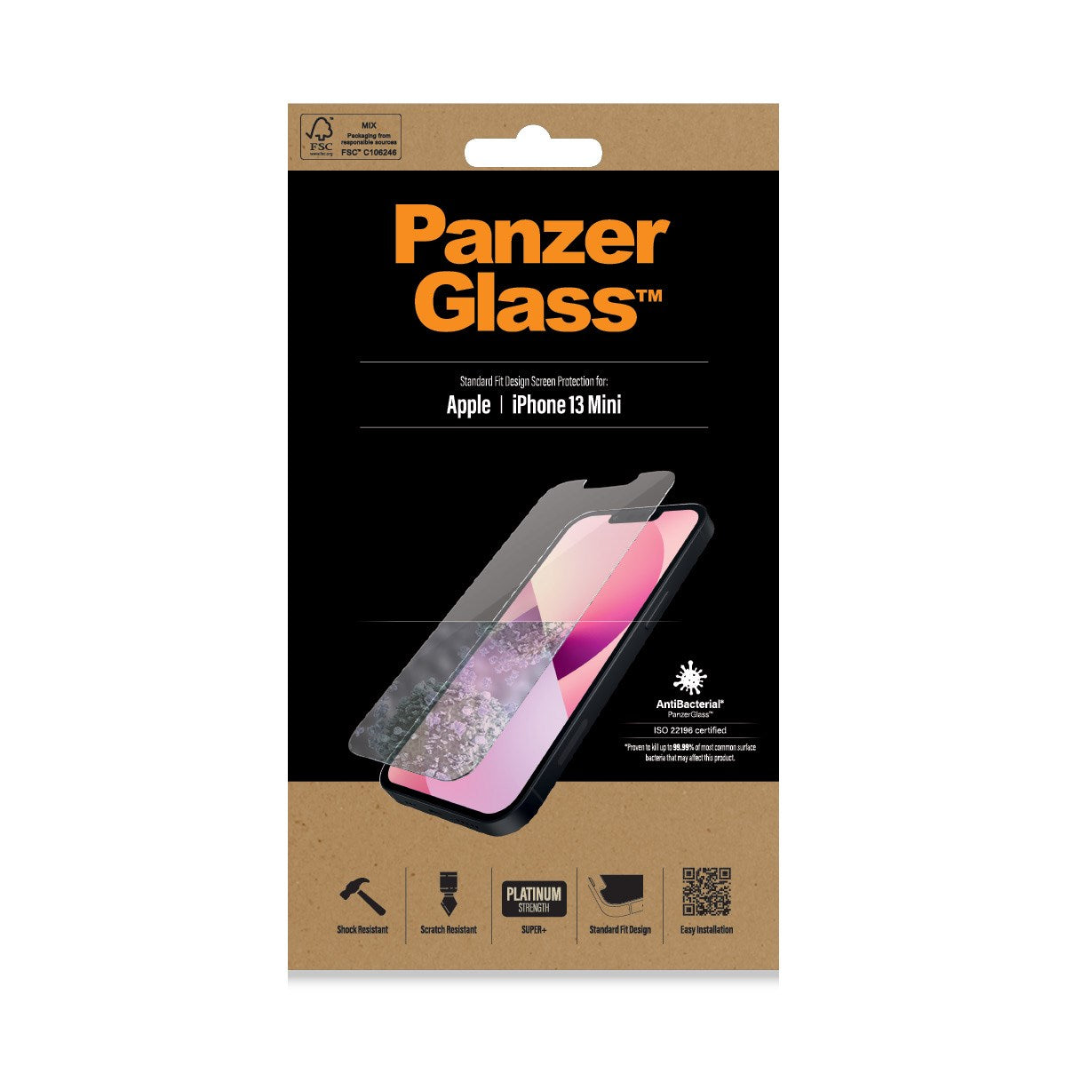 PanzerGlass® Skærmbeskyttelse iPhone 13 Mini | Standard Fit