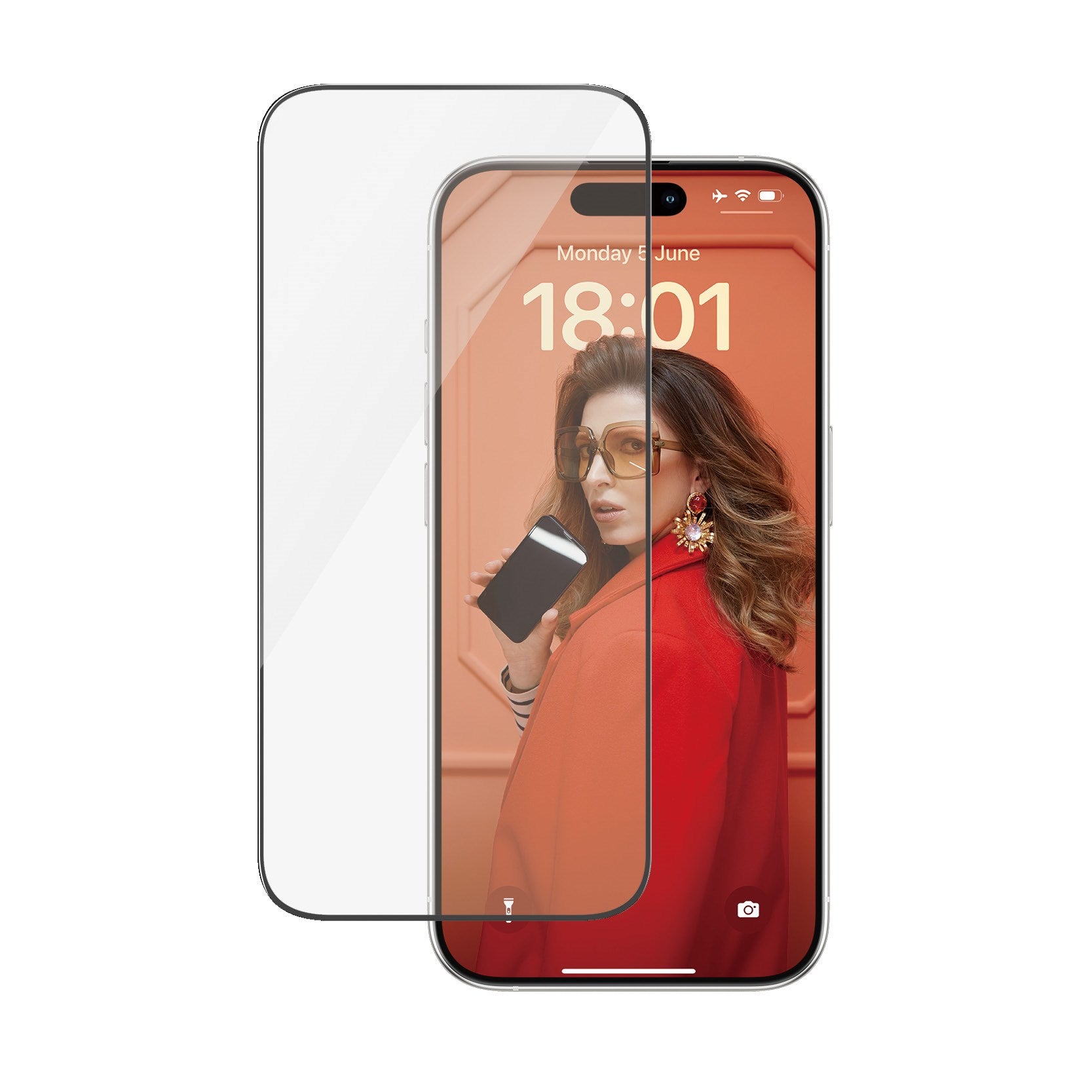 PanzerGlass® Skærmbeskyttelse iPhone 15 Pro | Ultra-Wide Fit m. EasyAligner