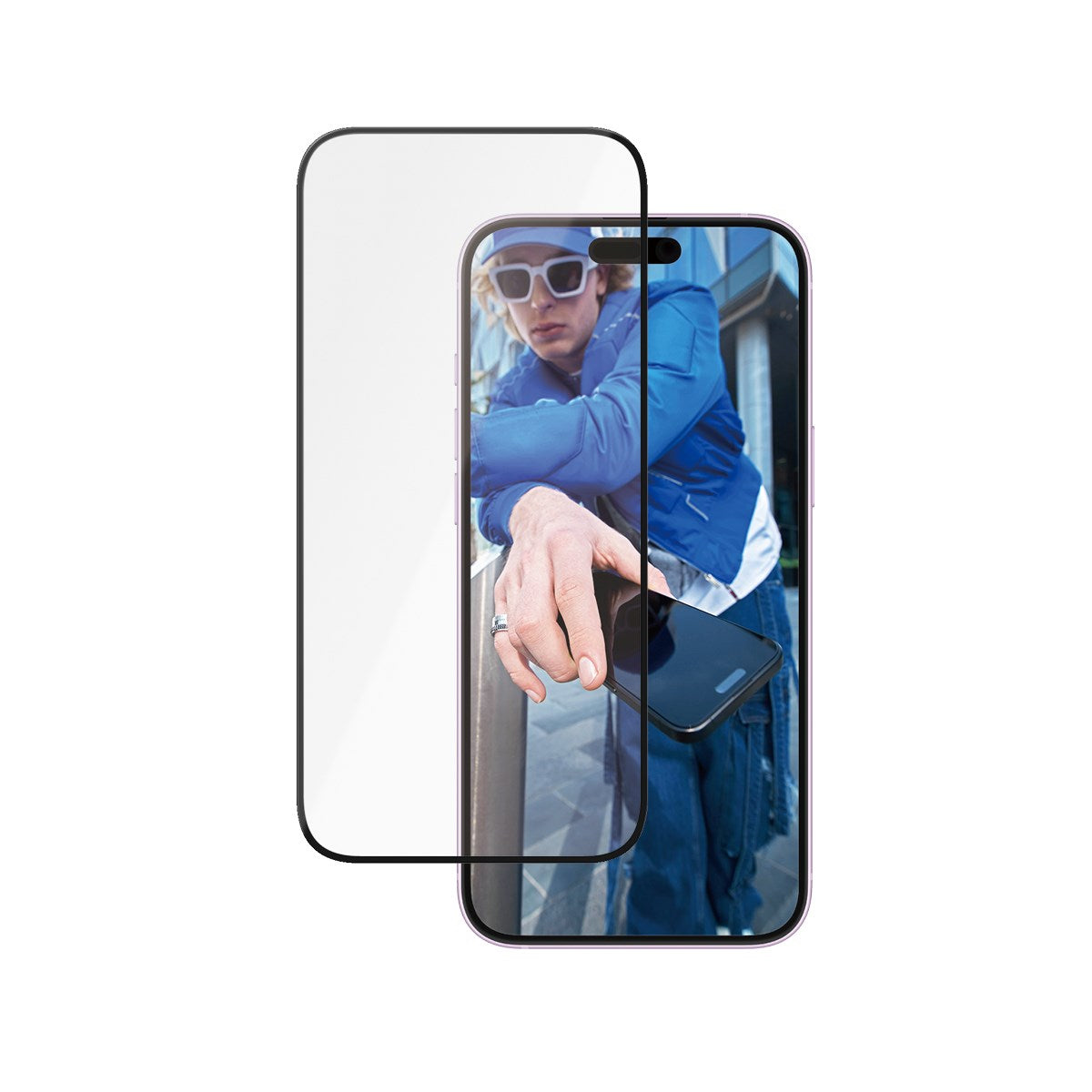 PanzerGlass® Ceramic Skærmbeskyttelse iPhone 16 Plus | 15 Plus | Ultra-Wide Fit m. EasyAligner