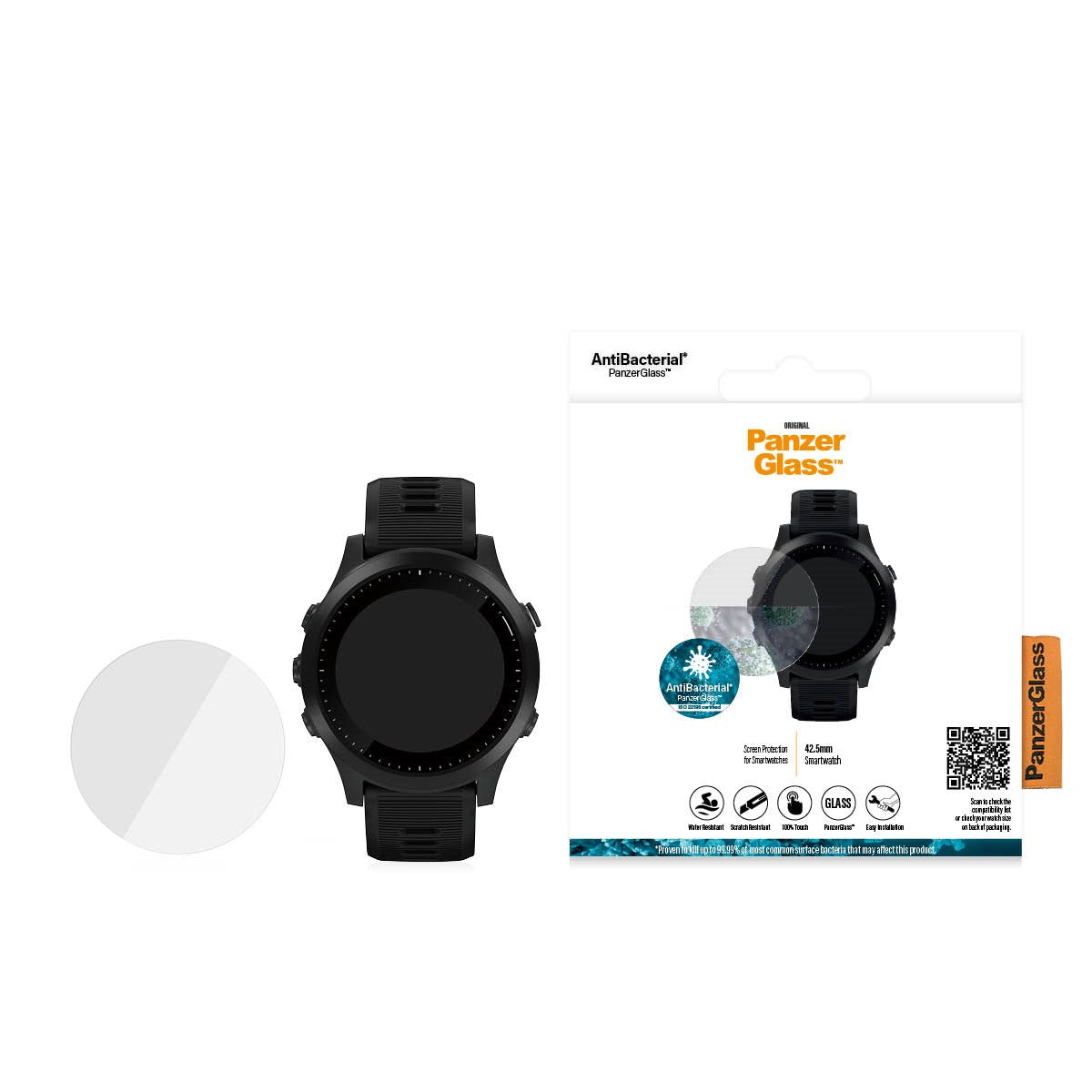 PanzerGlass® SmartWatch 42.5mm | Skærmbeskyttelse