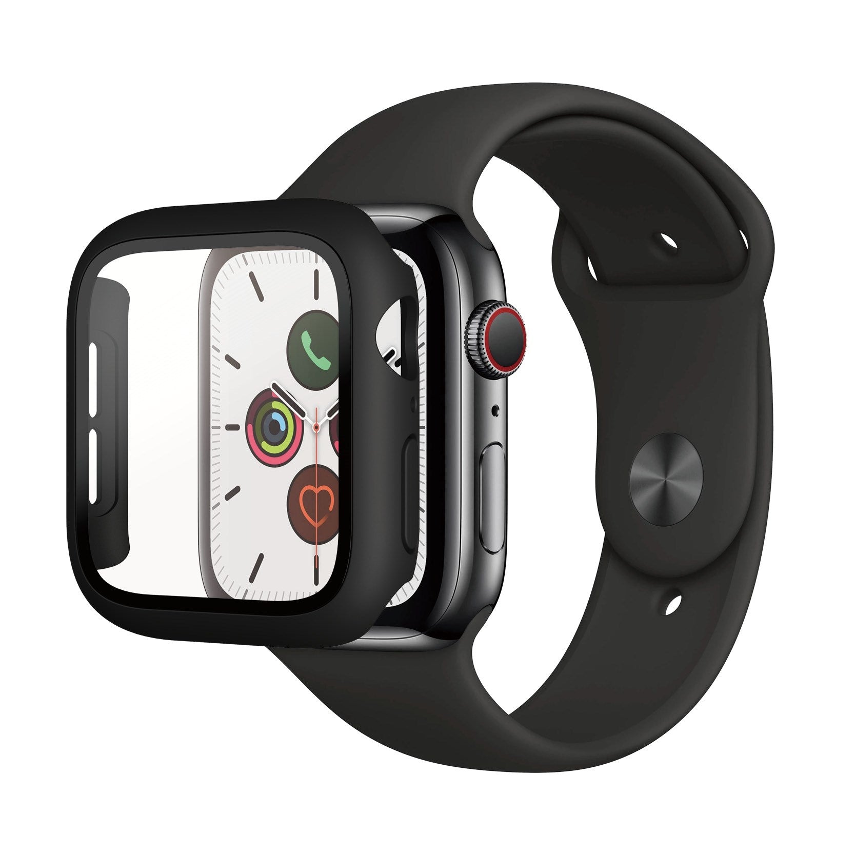 PanzerGlass® Skærmbeskyttelse Full Body Sort Apple Watch Series SE 3 | SE | 6 | 5 | 4 | 40mm