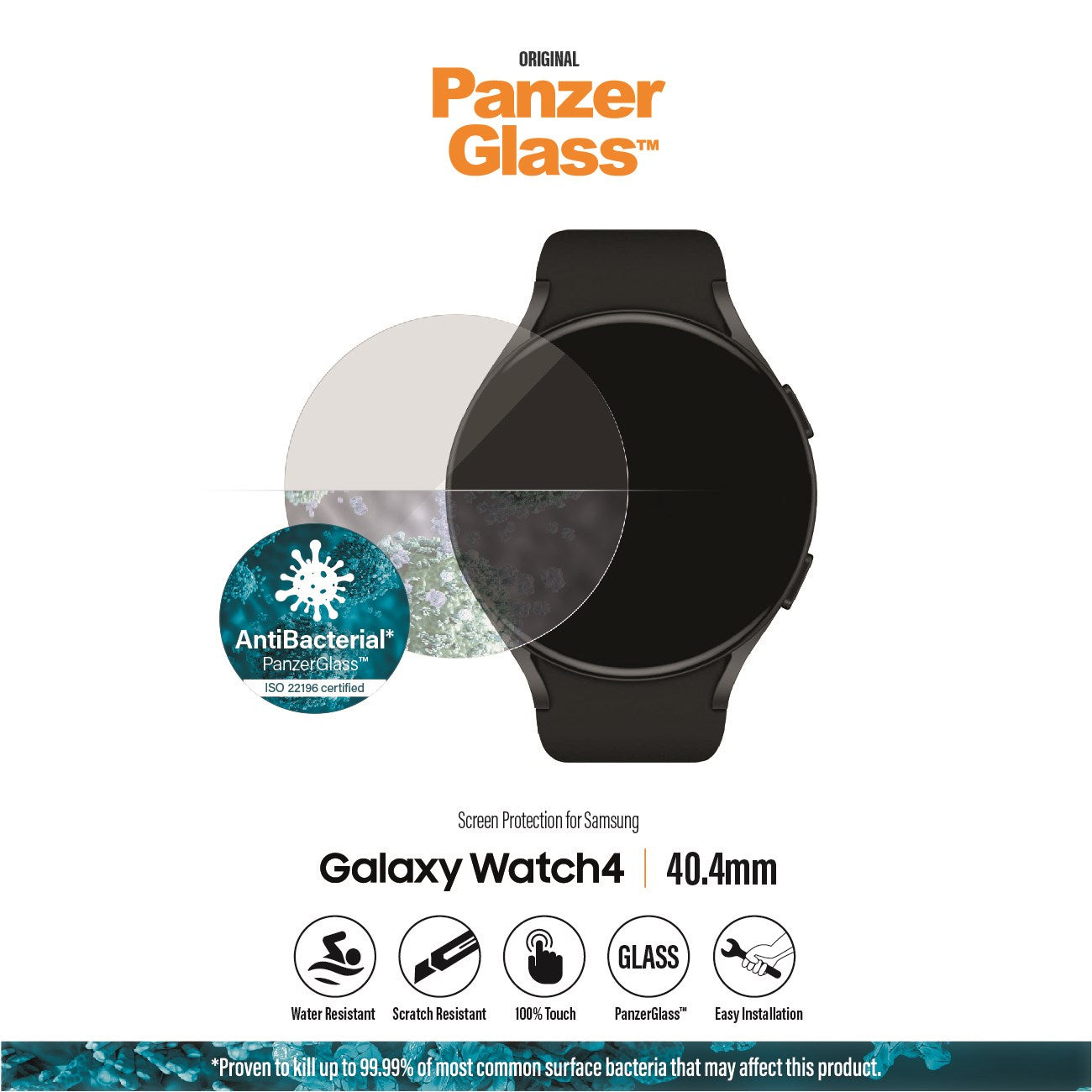 PanzerGlass® Samsung Galaxy Watch 4 40.4mm | Skærmbeskyttelse