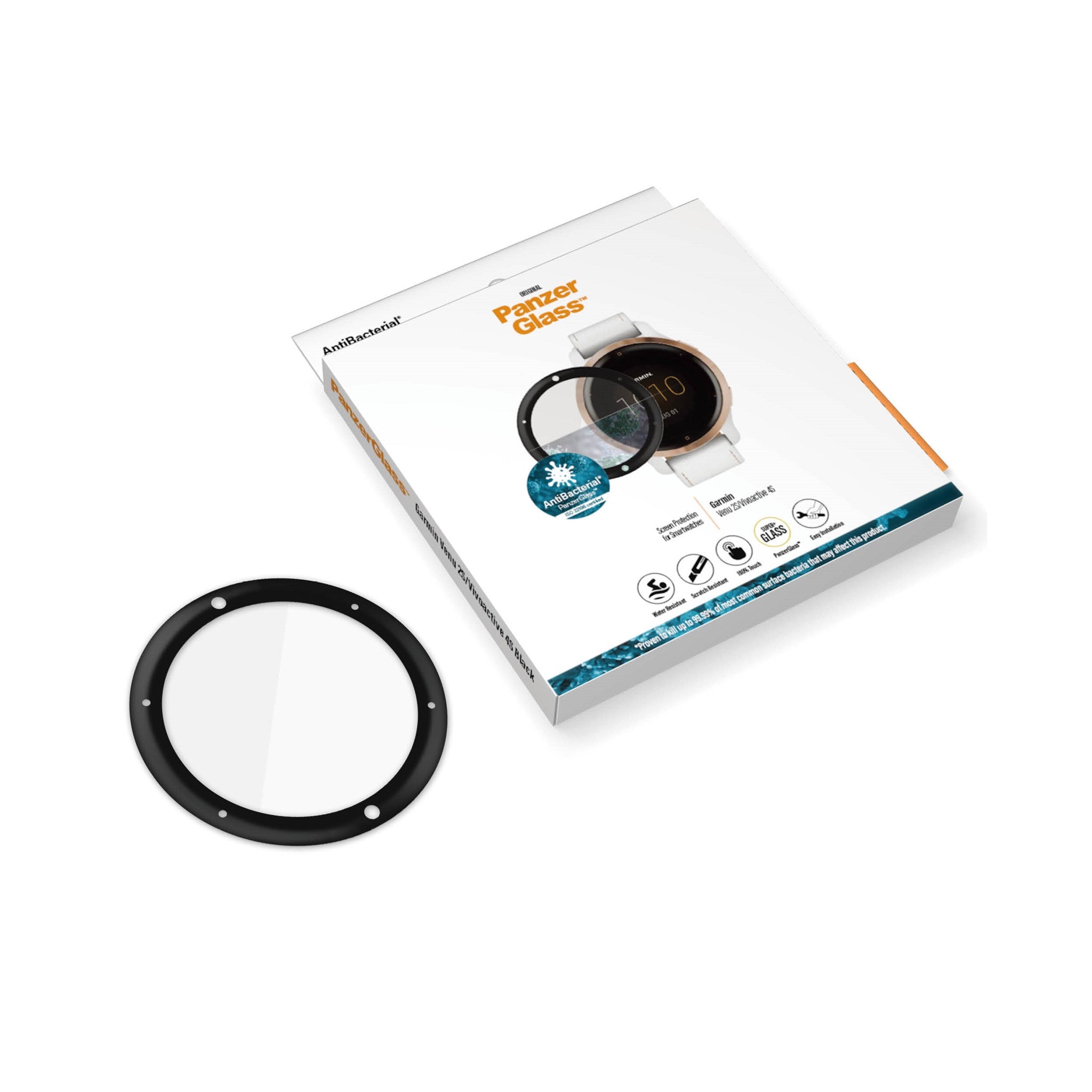 PanzerGlass® Garmin Venu 2S | Vivoactive 4s | Skærmbeskyttelse