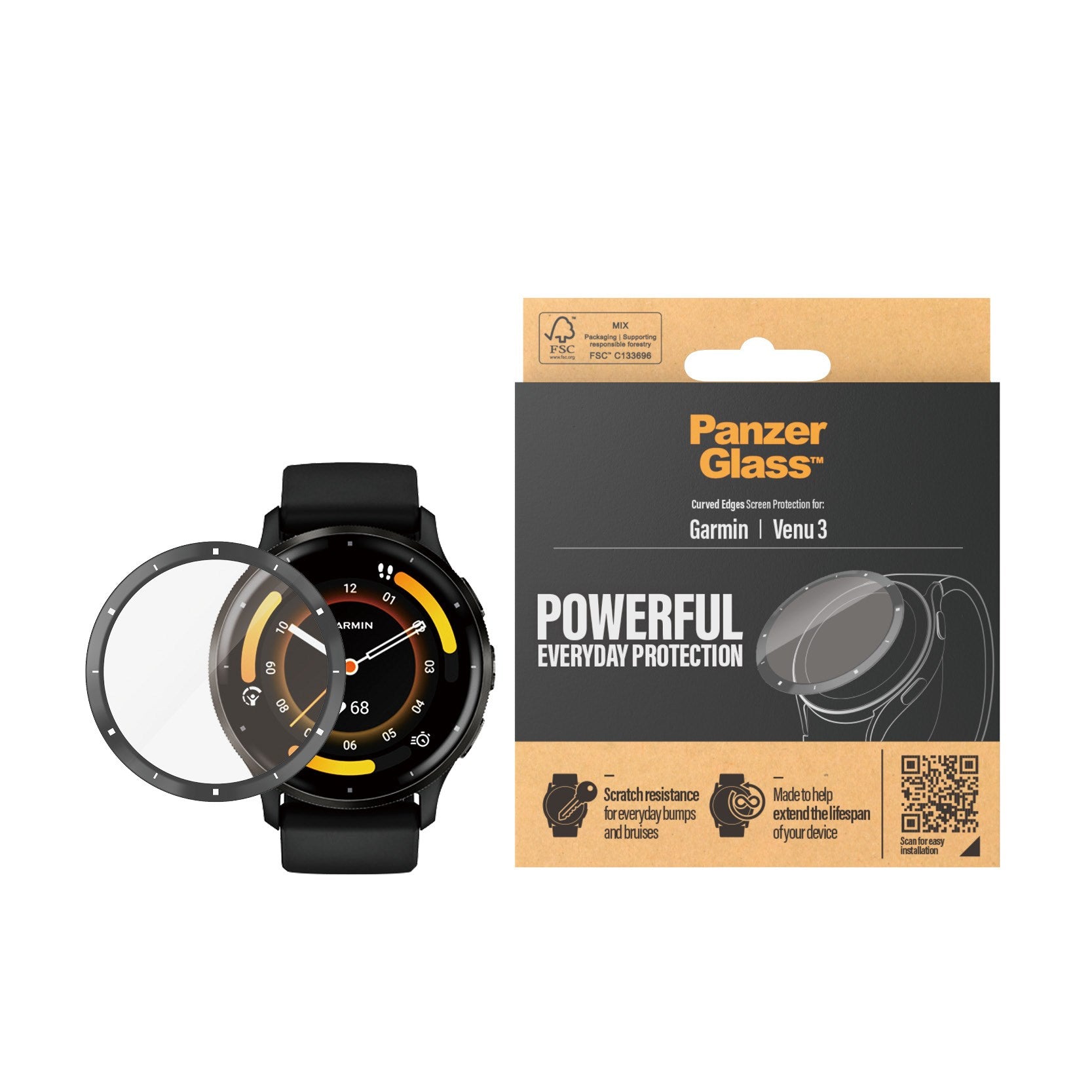 PanzerGlass® Skærmbeskyttelse Garmin Venu 3