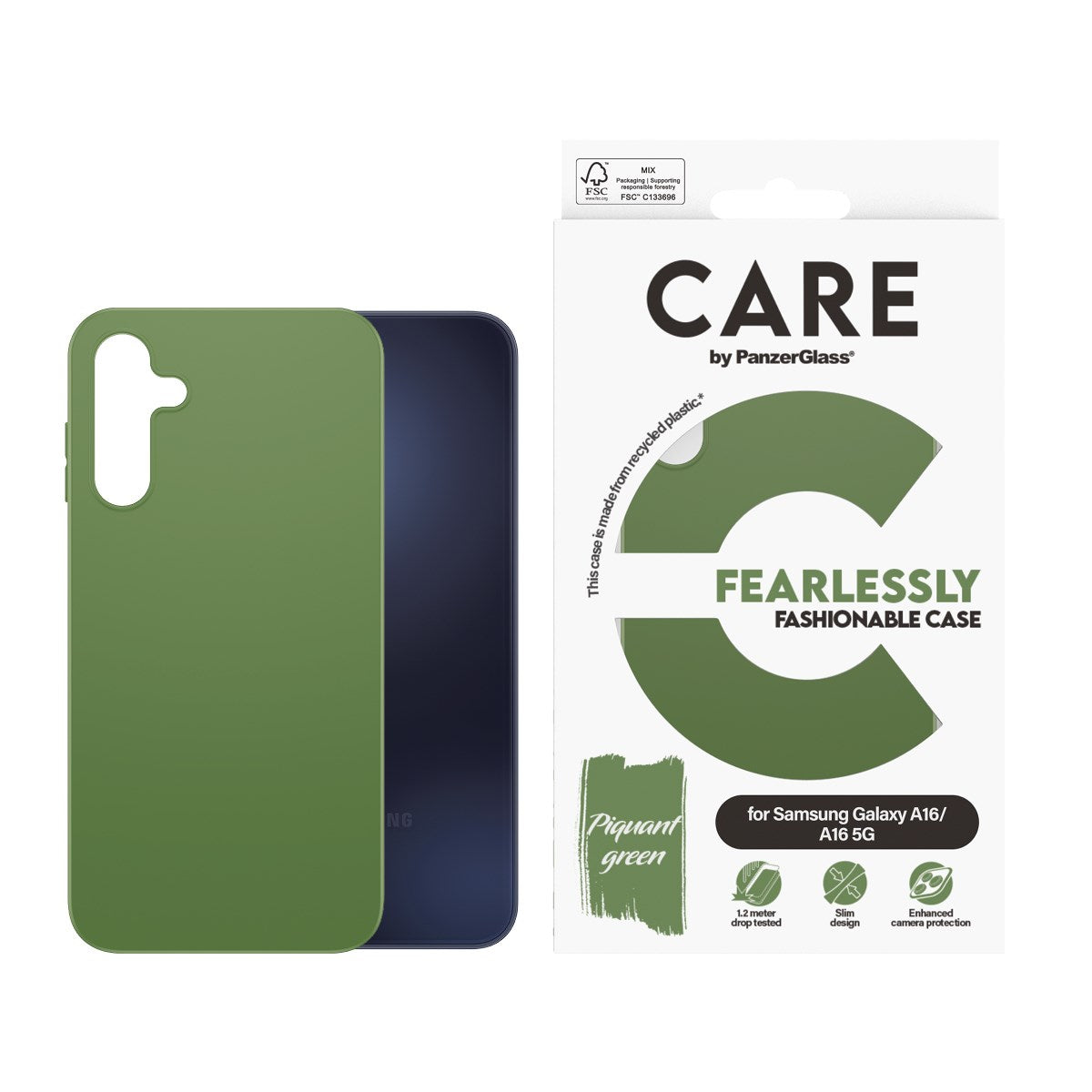 CARE by PanzerGlass® Case Grøn Samsung Galaxy A16 4G | A16 5G