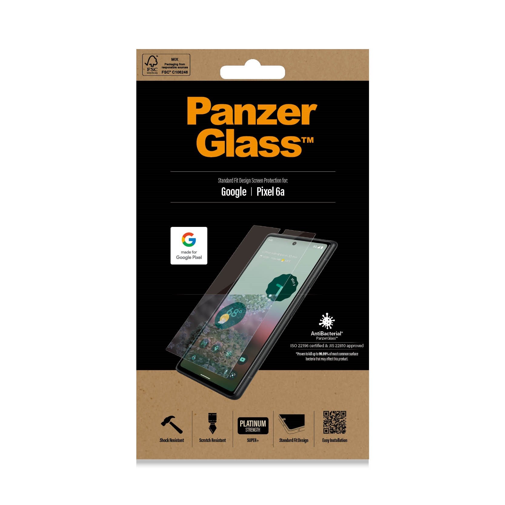PanzerGlass® Skærmbeskyttelse Google Pixel 6a