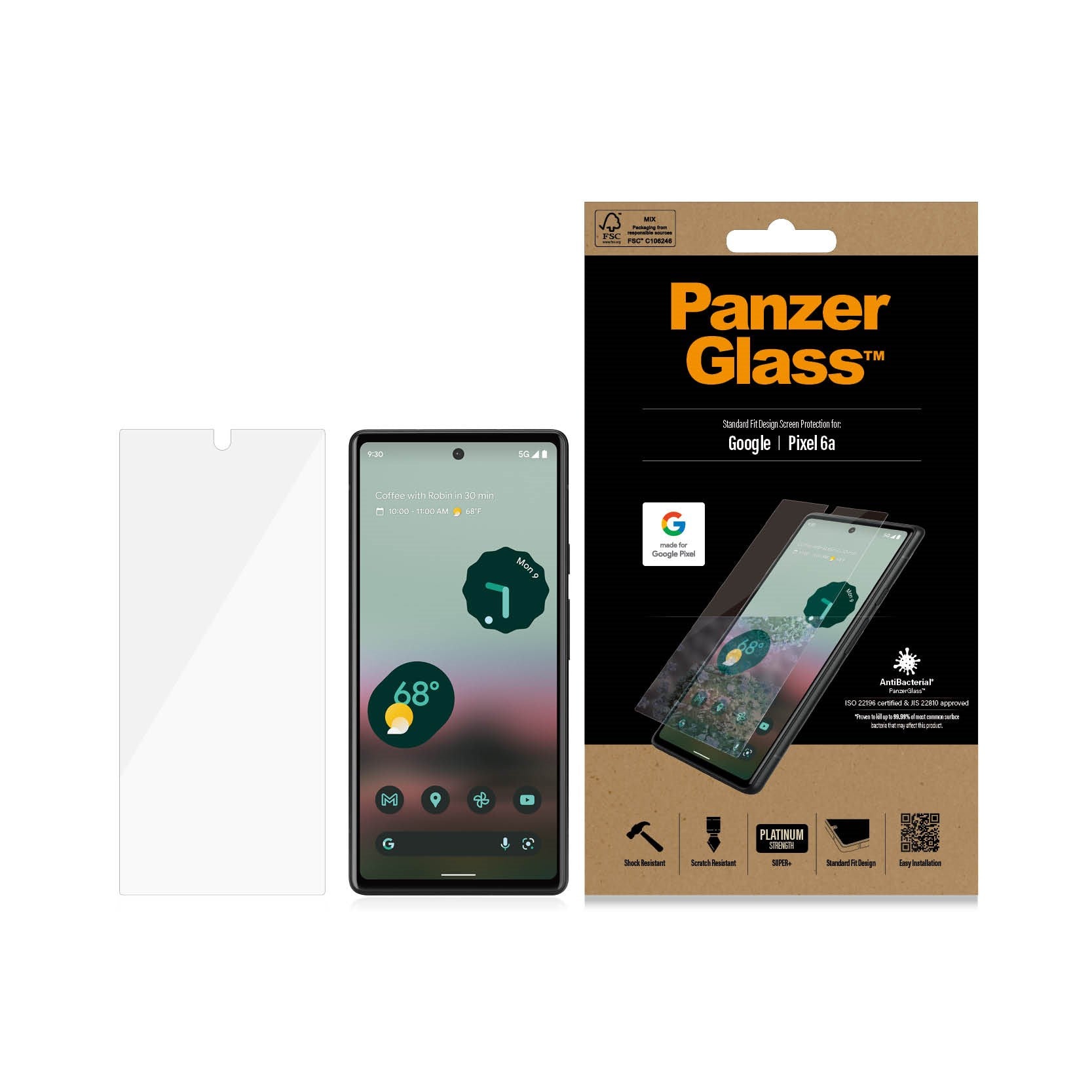 PanzerGlass® Skærmbeskyttelse Google Pixel 6a