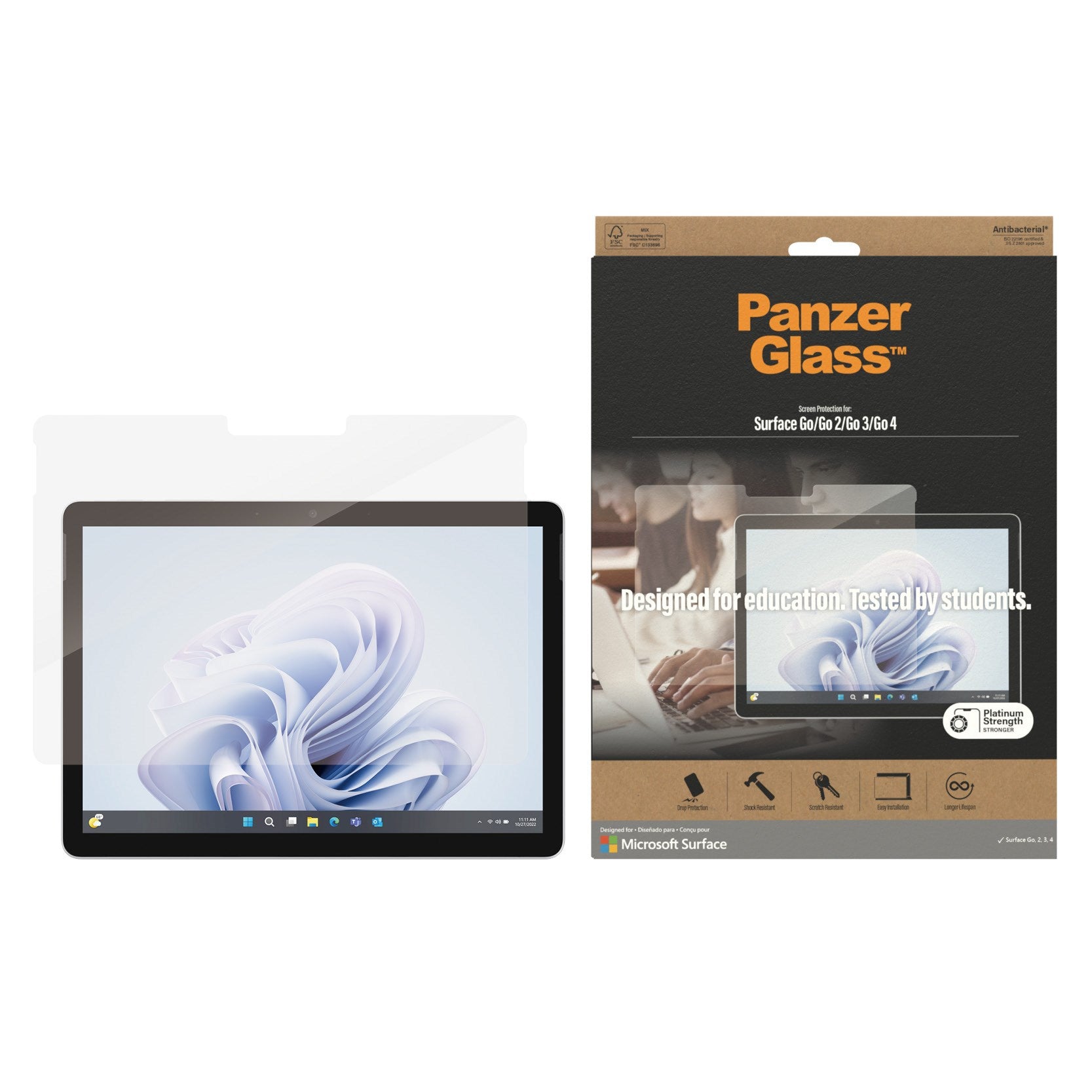 PanzerGlass® Skærmbeskyttelse Microsoft Surface Go 4 | Go 3 | Go 2 | Go