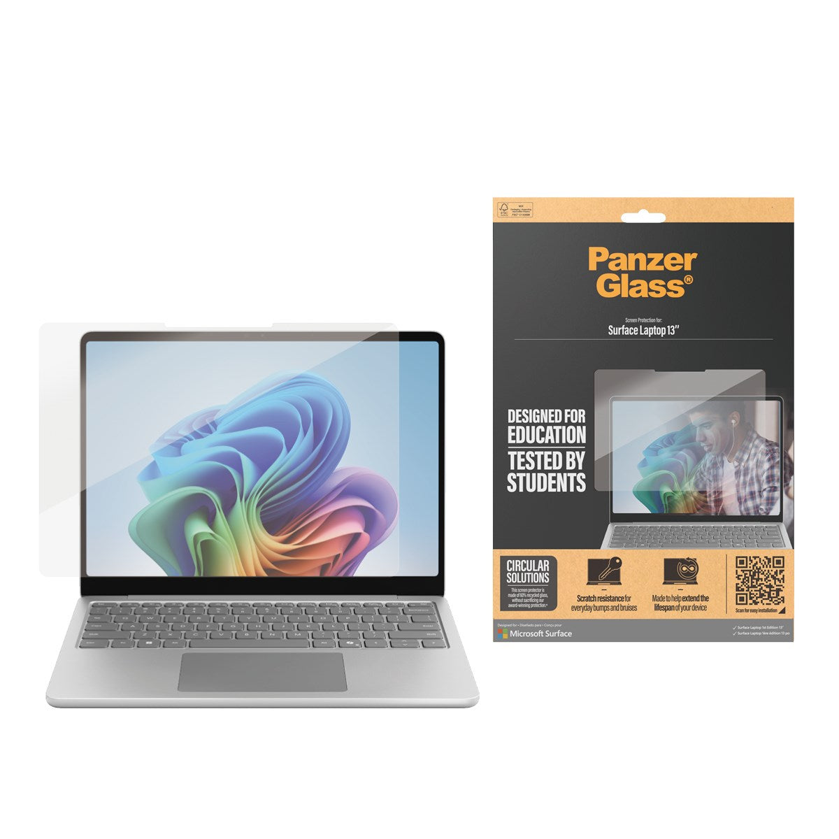 PanzerGlass® Skærmbeskyttelse Microsoft Surface Laptop 1st Edition 13'' | Ultra-Wide Fit